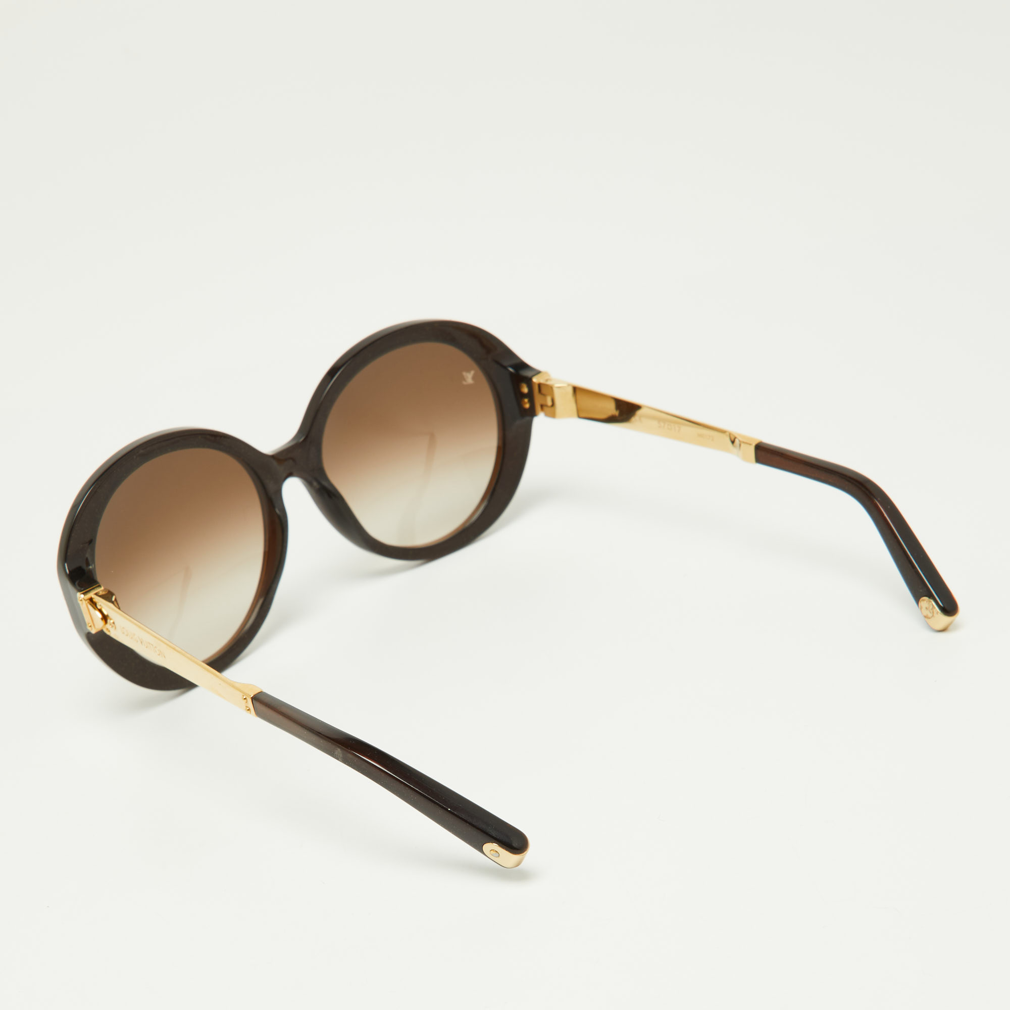Louis Vuitton Brown Glitter/Brown Gradient Petit Soupcon Round Sunglasses