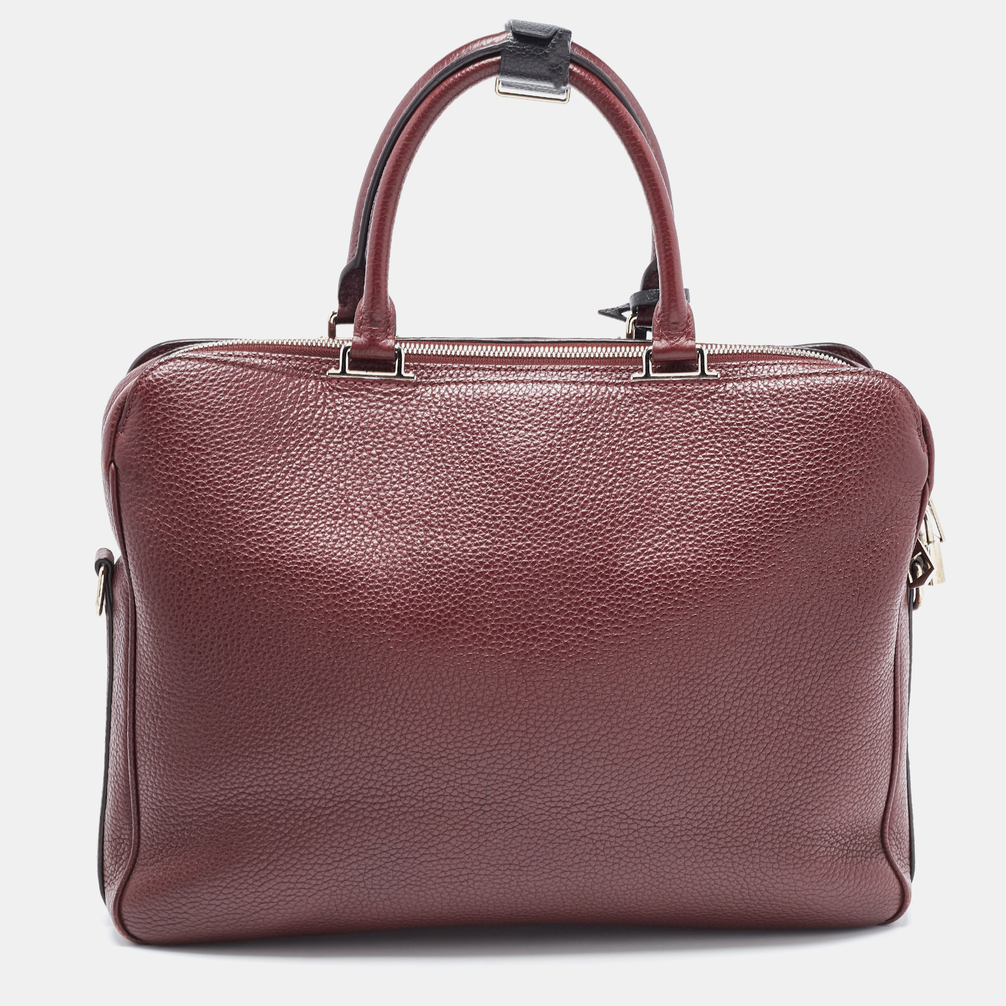 Louis Vuitton Burgundy Taurillon Leather Armand Briefcase Bag