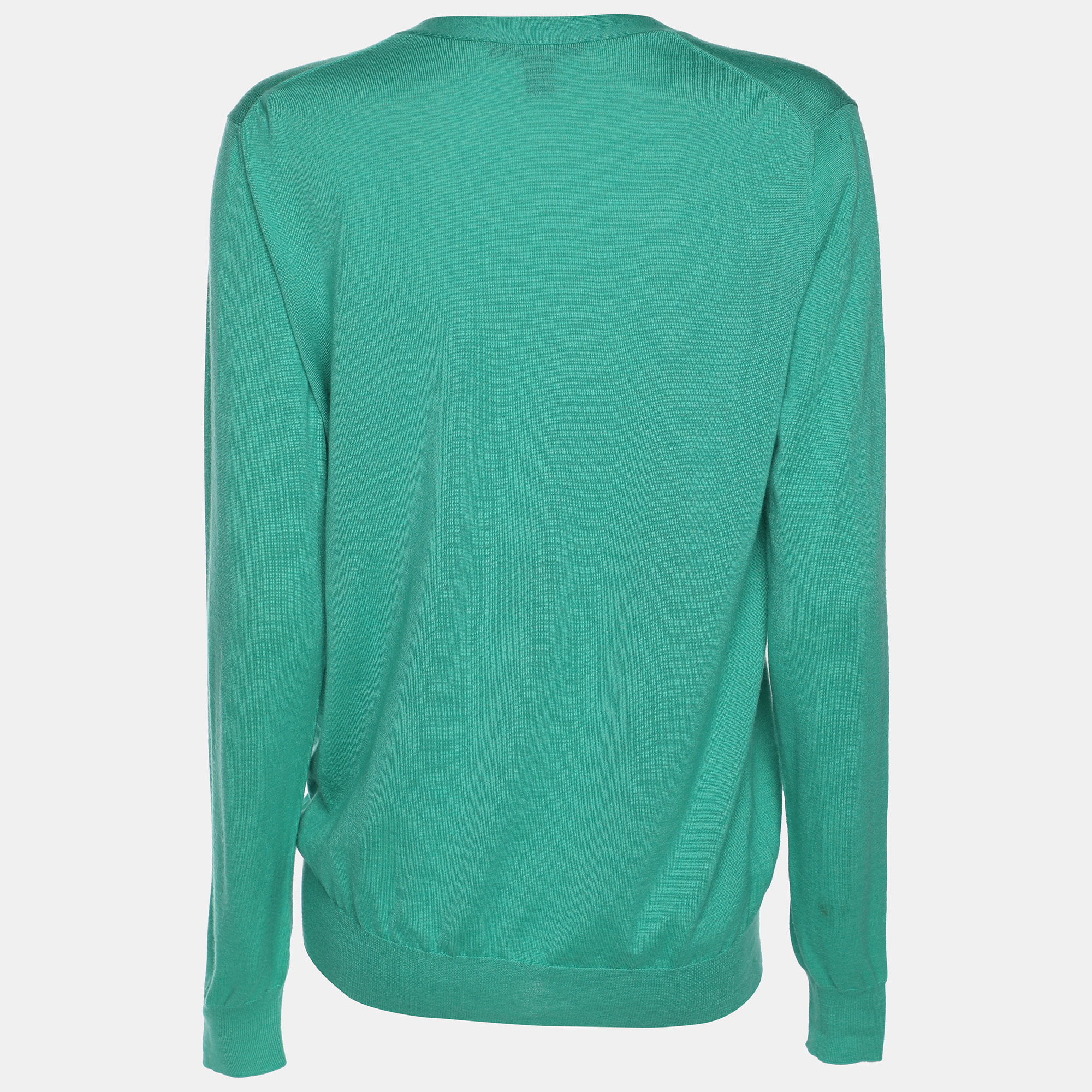 Louis Vuitton Green Fabric Sweater L