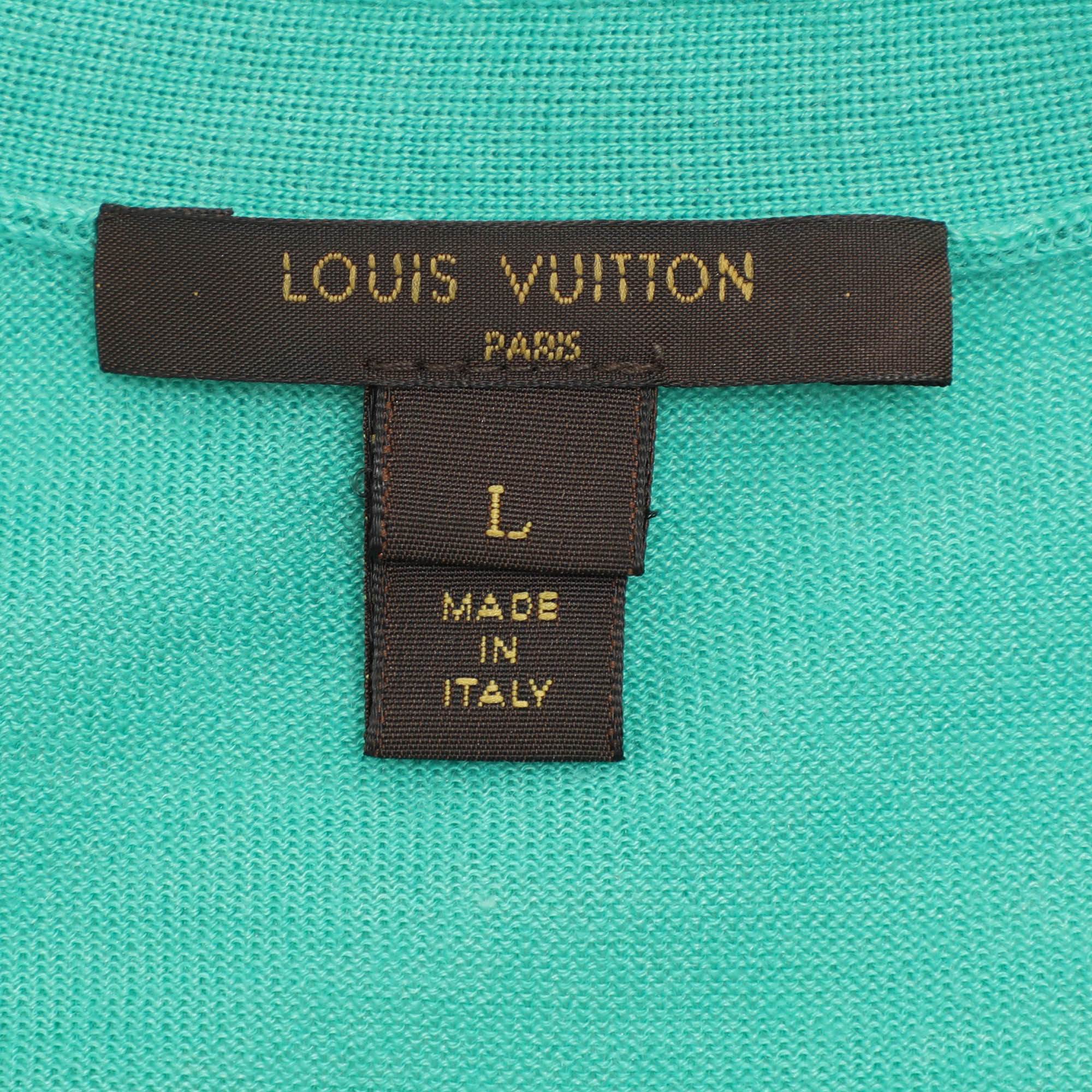 Louis Vuitton Green Fabric Sweater L