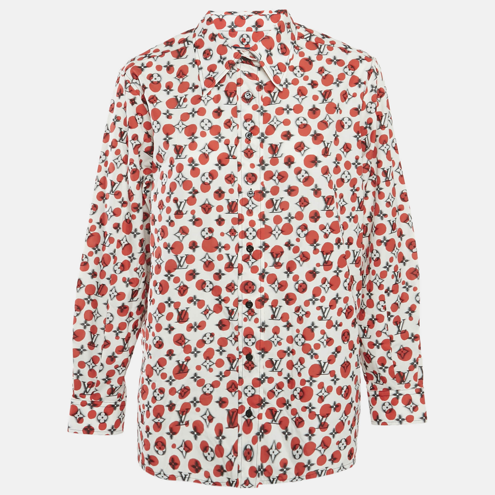 Louis Vuitton x Yayoi Kusama White Infinity Dots Monogram Cotton Shirt M
Louis Vuitton x Yayoi Kusama White Infinity Dots Monogram Cotton Shirt M