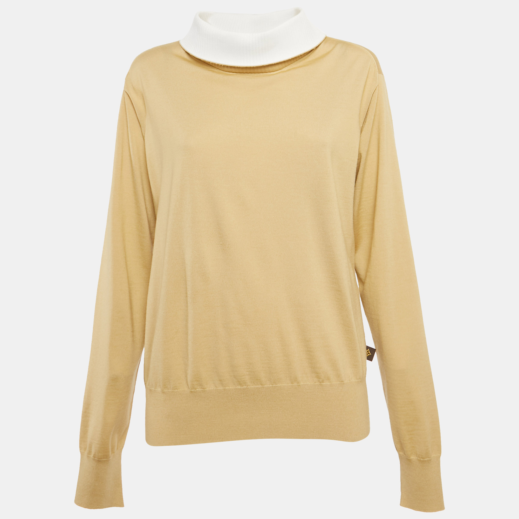 Louis Vuitton Beige Wool Knit High Neck Sweatshirt S
Louis Vuitton Beige Wool Knit High Neck Sweatshirt S