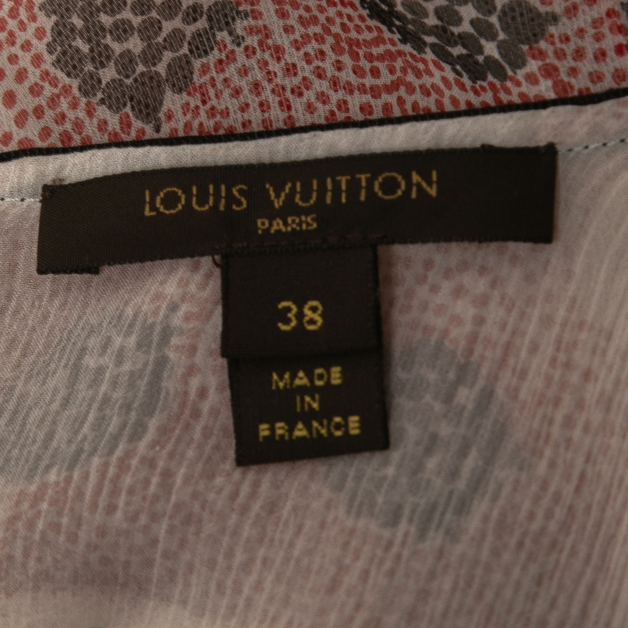 Louis Vuitton White Floral Printed Silk Ruffled Top & Skirt Set S/M