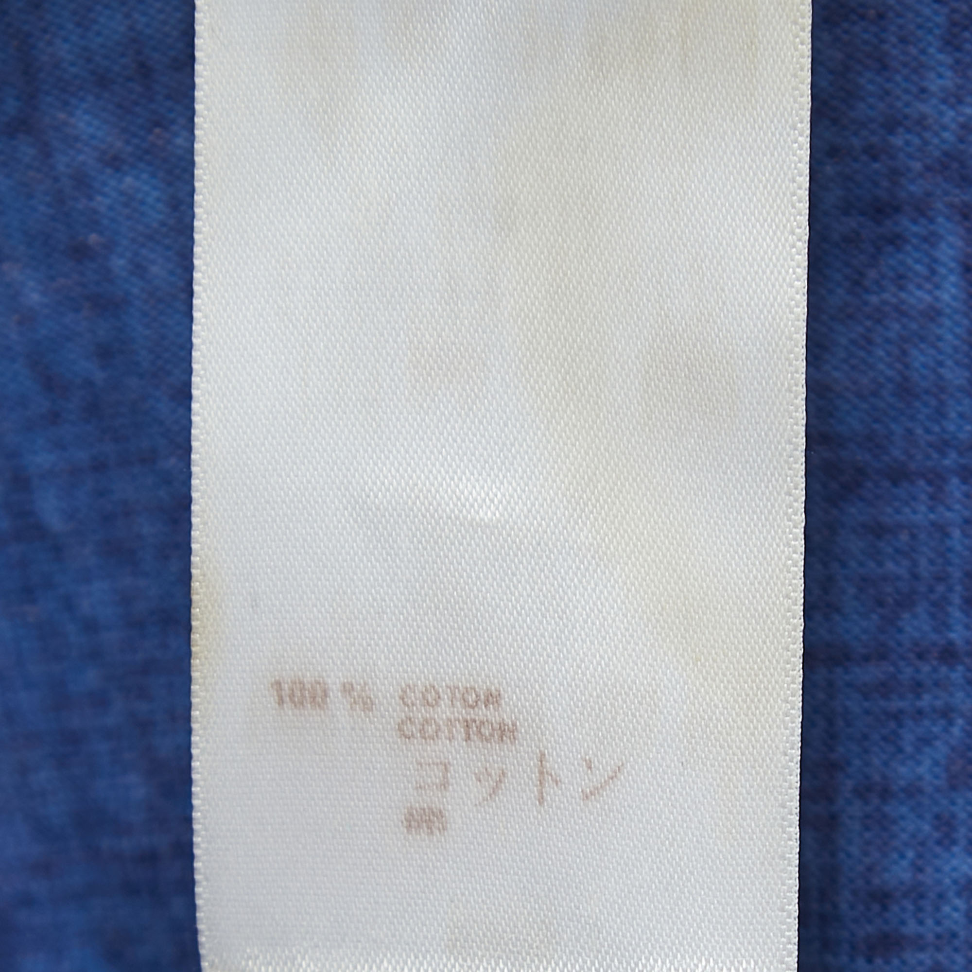 Louis Vuitton Blue Print Cotton Buttoned Cardigan M