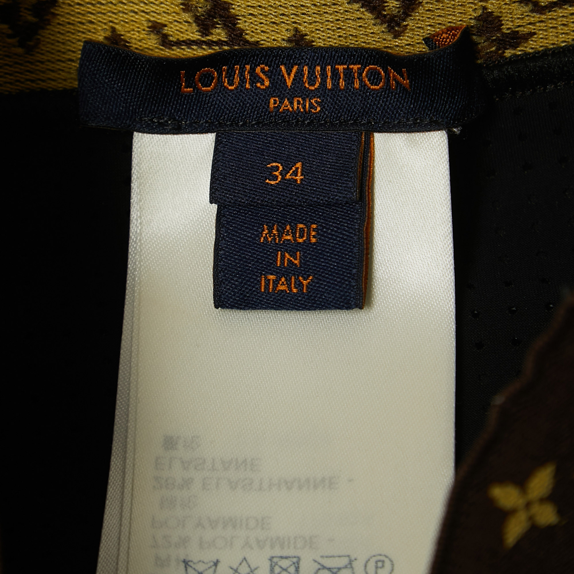 Louis Vuitton Black Jersey Monogram Detail Elasticated Waist Cycling Shorts S