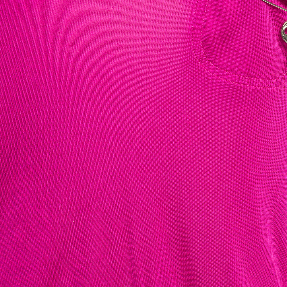 Louis Vuitton Pink Jersey Elasticated Hem Top L