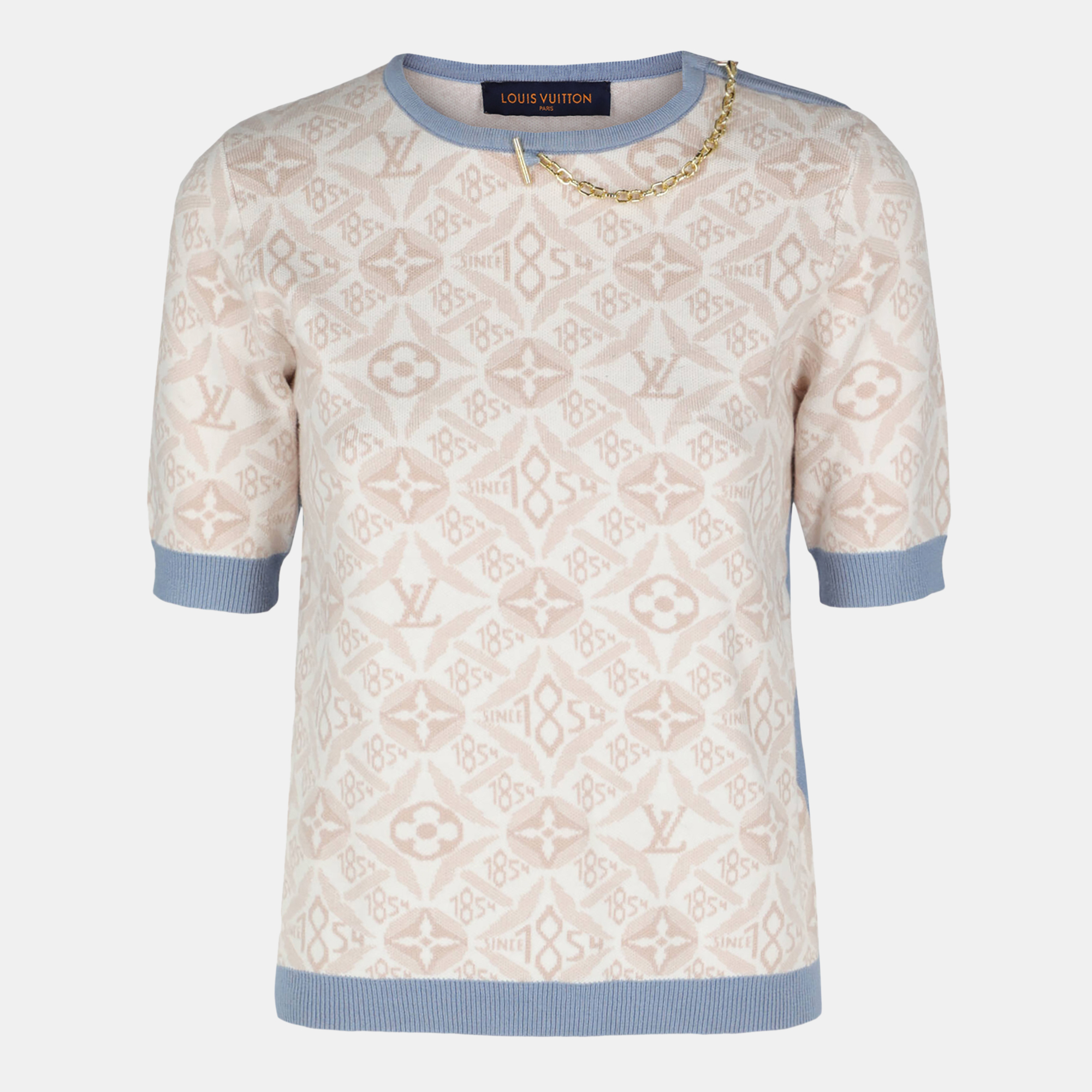 Louis Vuitton  Women's Wool T-Shirt - Beige - S