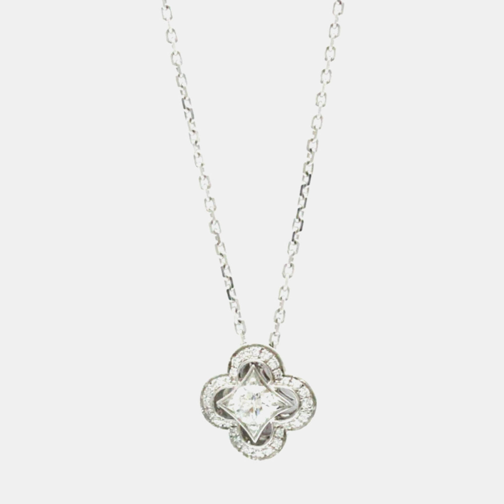 Louis Vuitton Pandantif Ardant Diamond 18K White Gold Pendant Necklace Silver
Louis Vuitton Pandantif Ardant Diamond 18K White Gold Pendant Necklace Silver