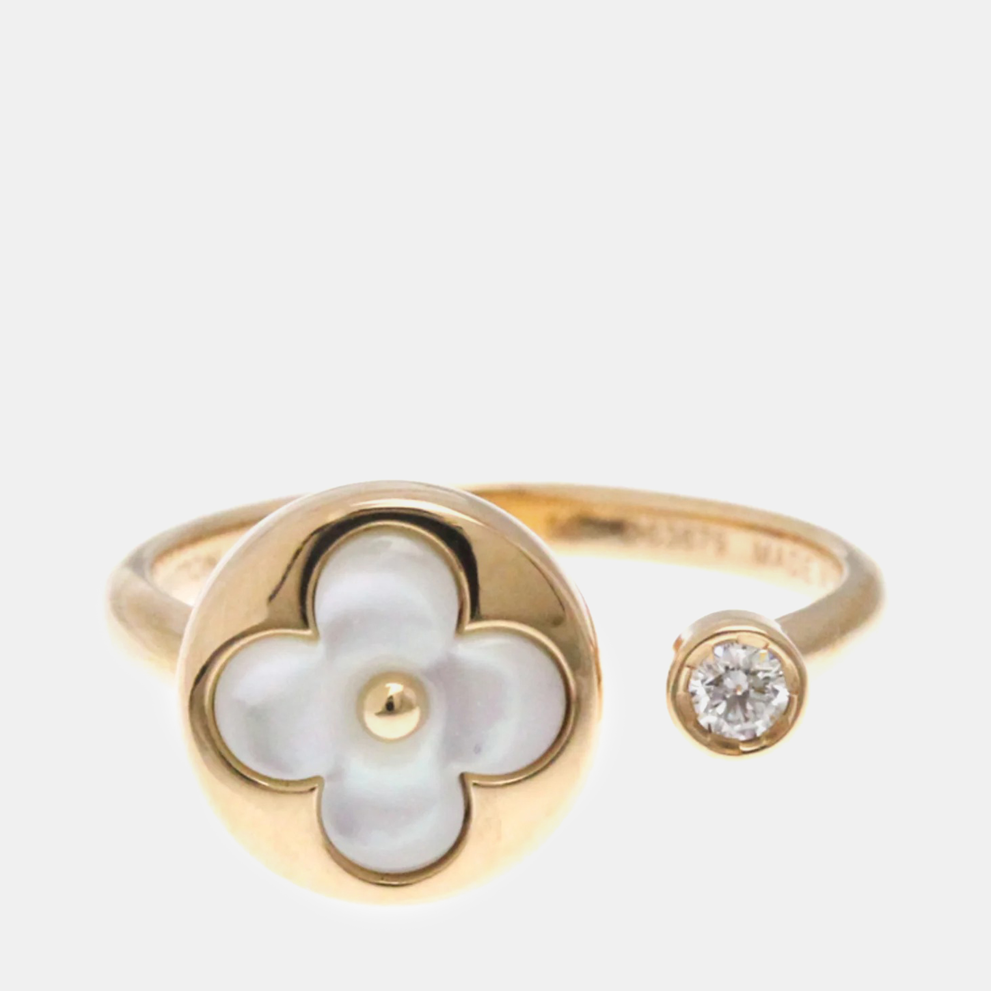 Louis Vuitton Berg Sun Blossom Ring 18K Fashion Diamond Mother Of Pearl Band Ring Pink Gold
Louis Vuitton Berg Sun Blossom Ring 18K Fashion Diamond Mother Of Pearl Band Ring Pink Gold
