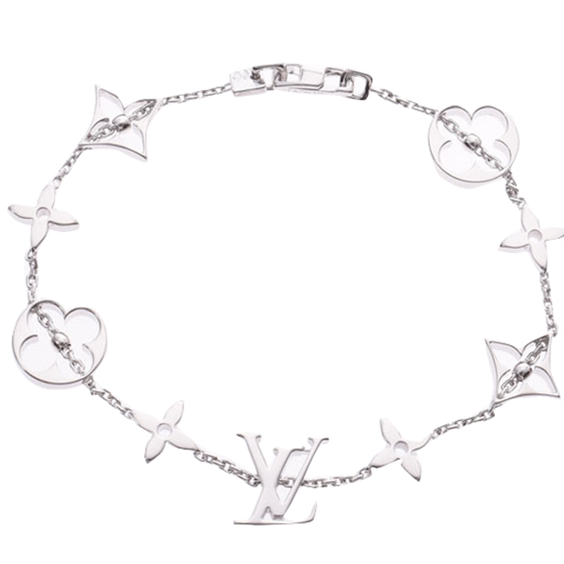 

Louis Vuitton Idylle Blossom 18K White Gold Bracelet, Silver
