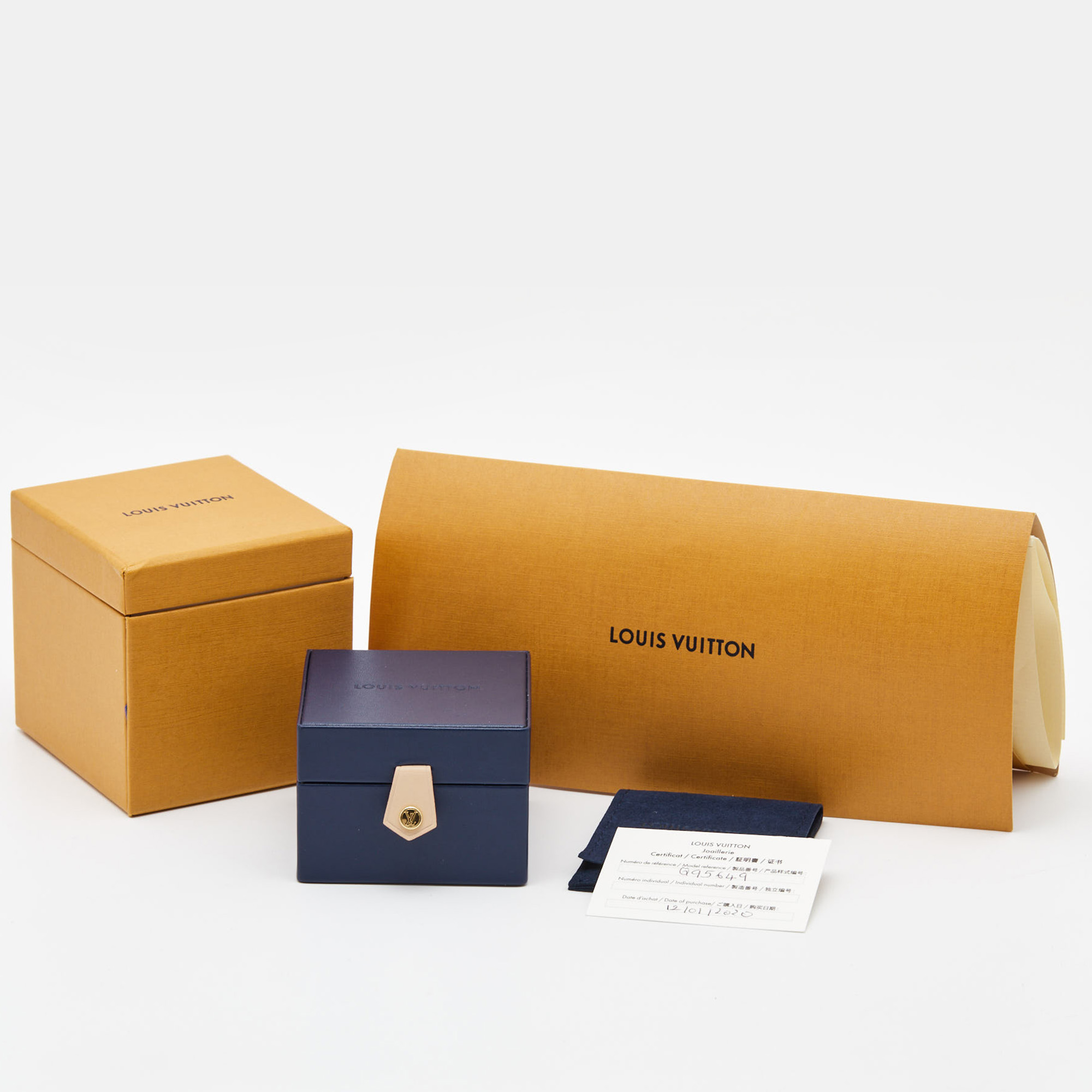 Louis Vuitton Empreinte 18k White Gold Cord Bracelet