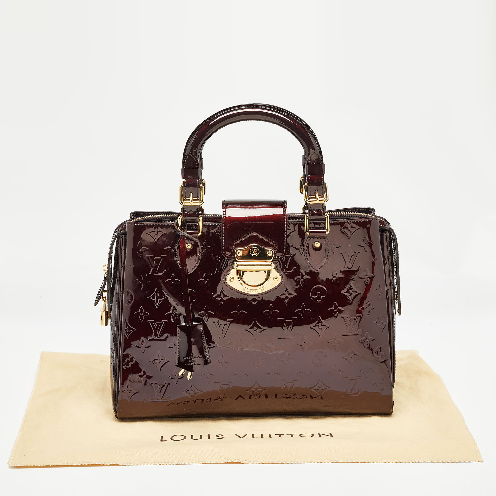 Louis Vuitton Amarante Monogram Vernis Melrose Avenue Bag