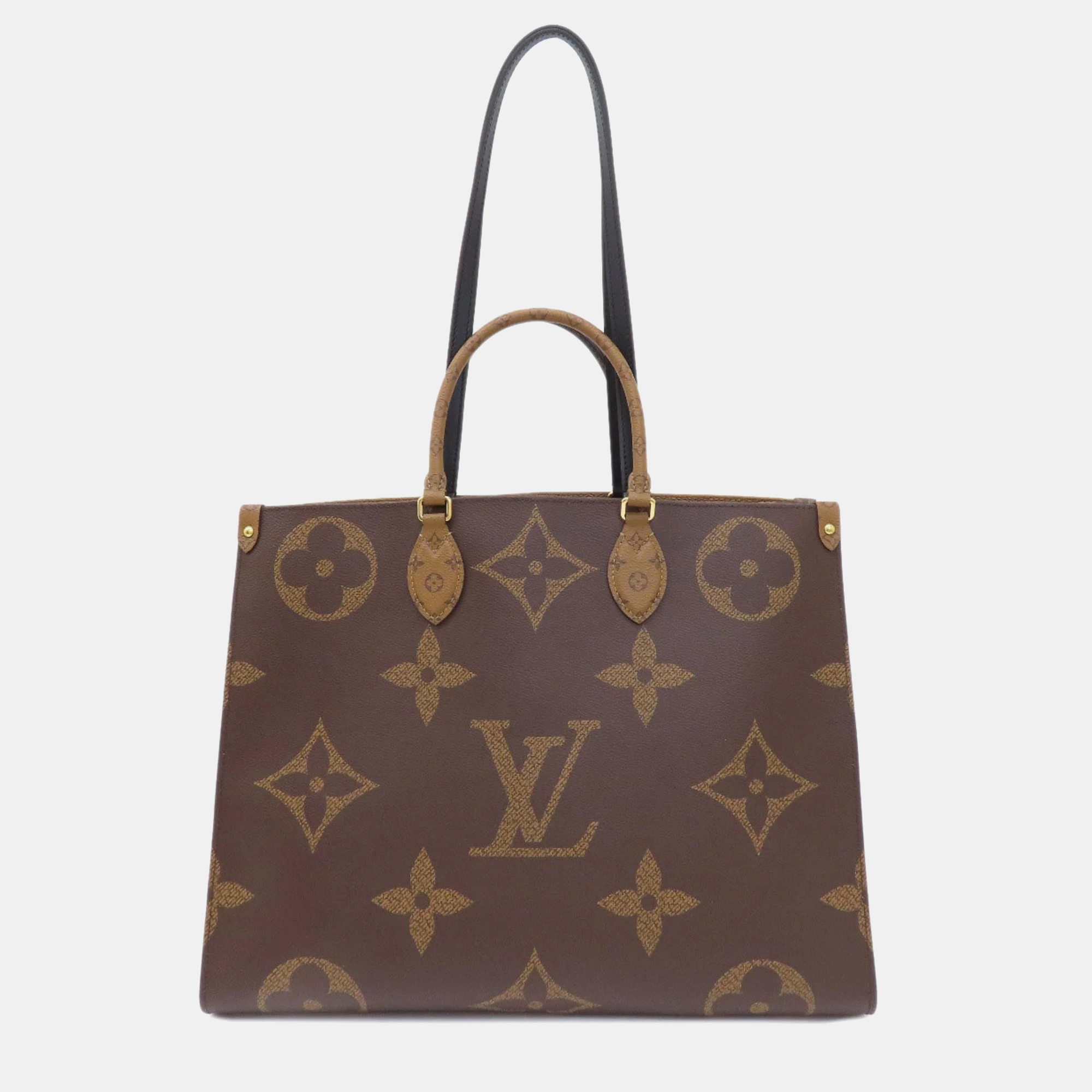 Louis vuitton brown canvas gm onthego tote bag