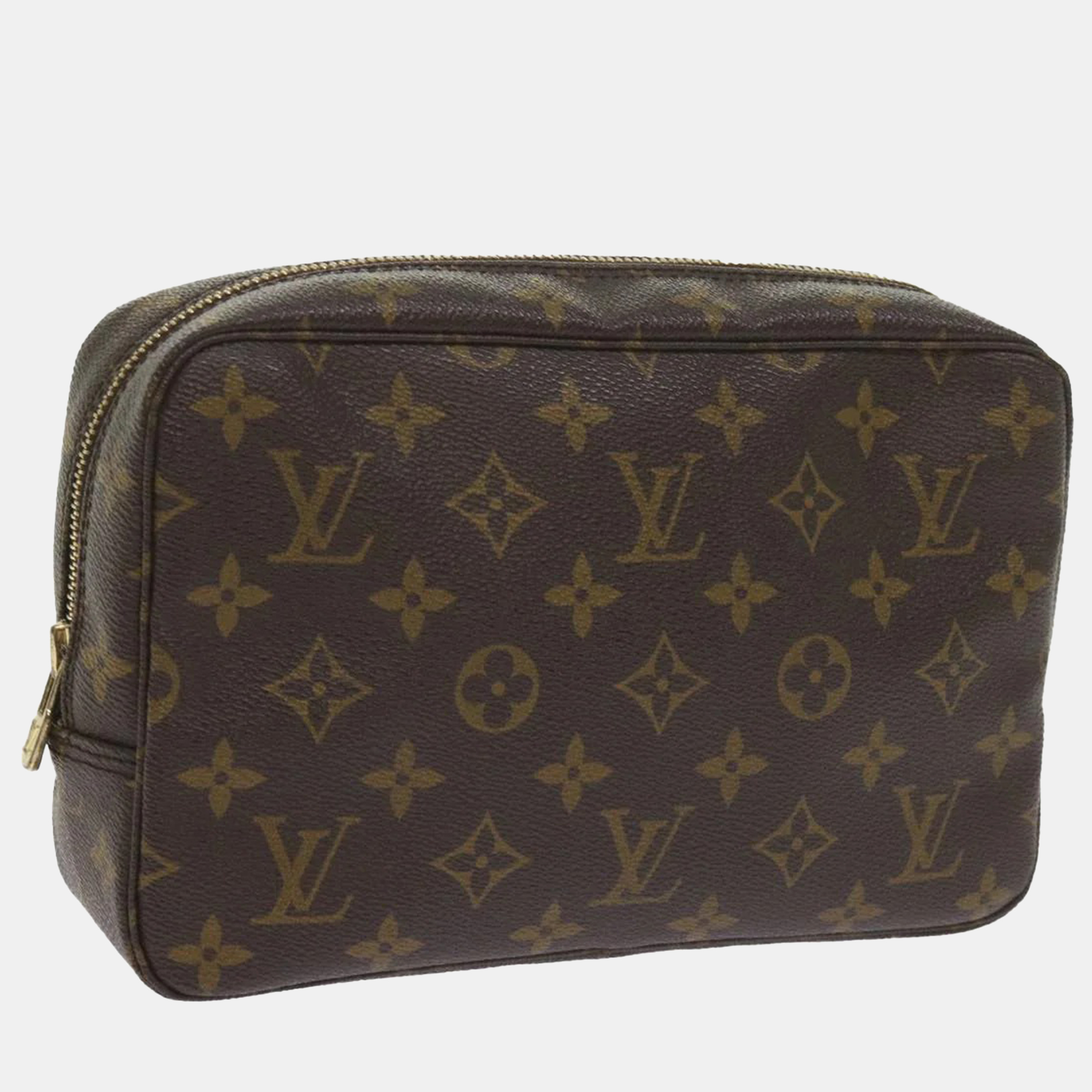 Louis Vuitton Brown Monogram Trousse Toilette 23 Clutch Bag