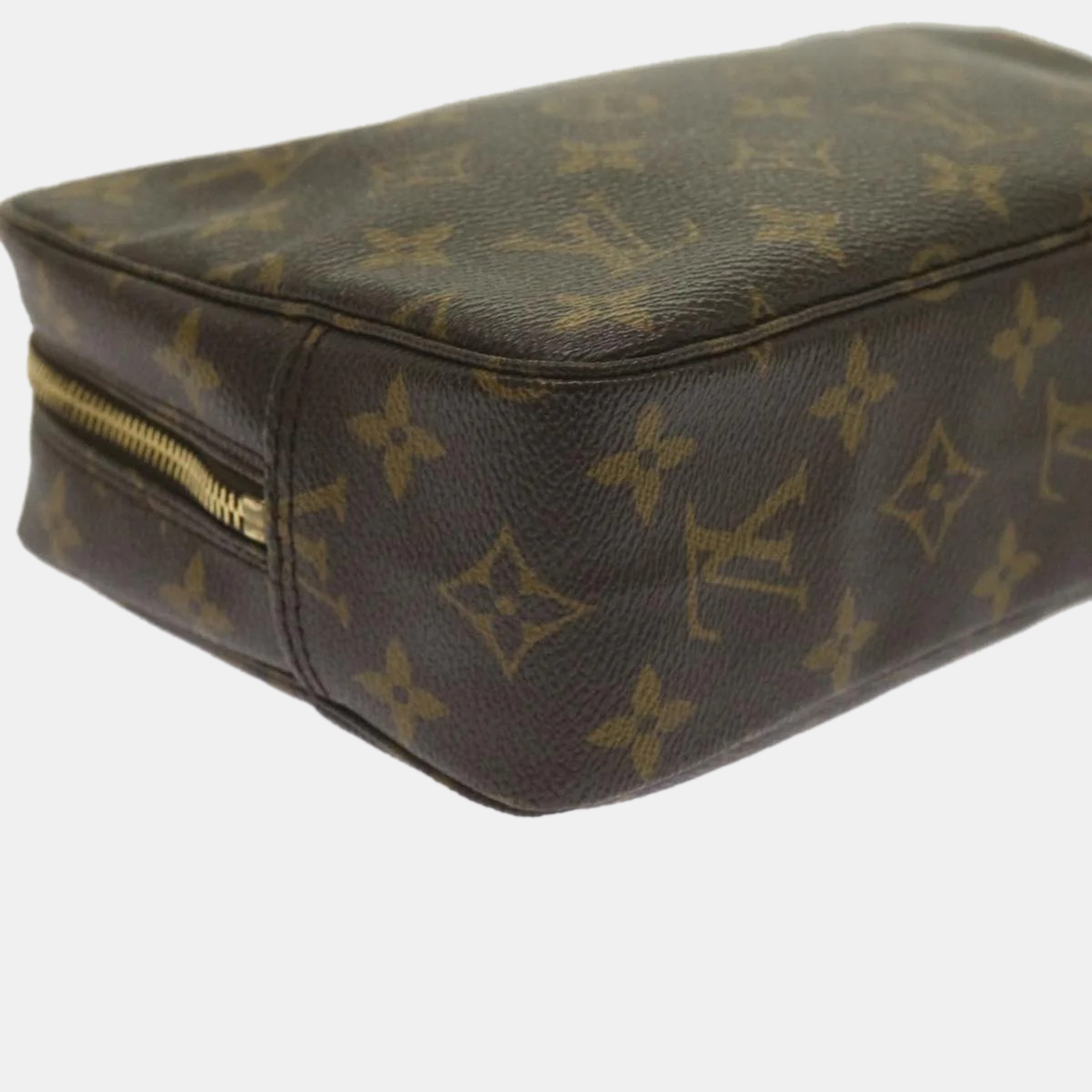 Louis Vuitton Brown Monogram Trousse Toilette 23 Clutch Bag