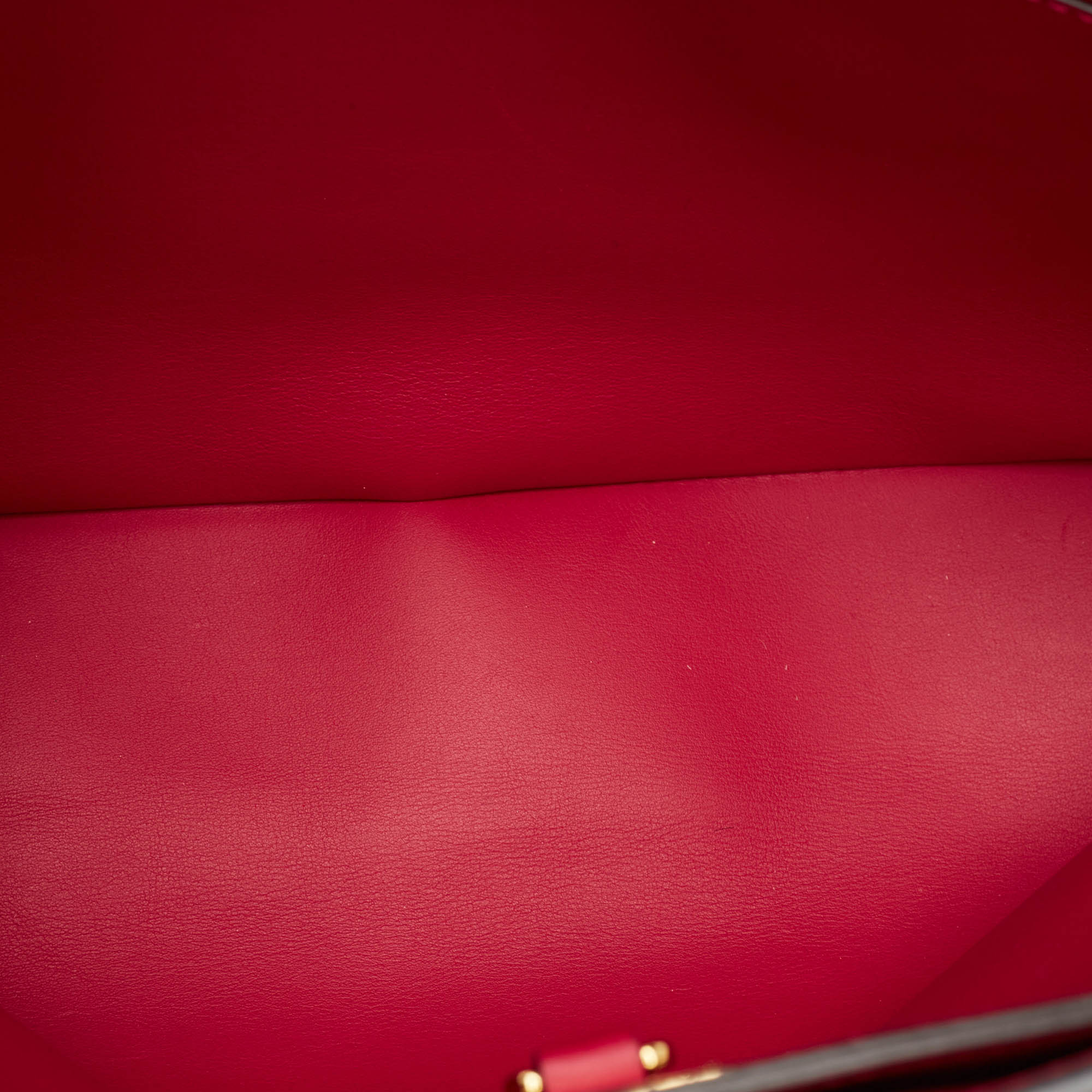 Louis Vuitton Red Leather Milla MM Bag