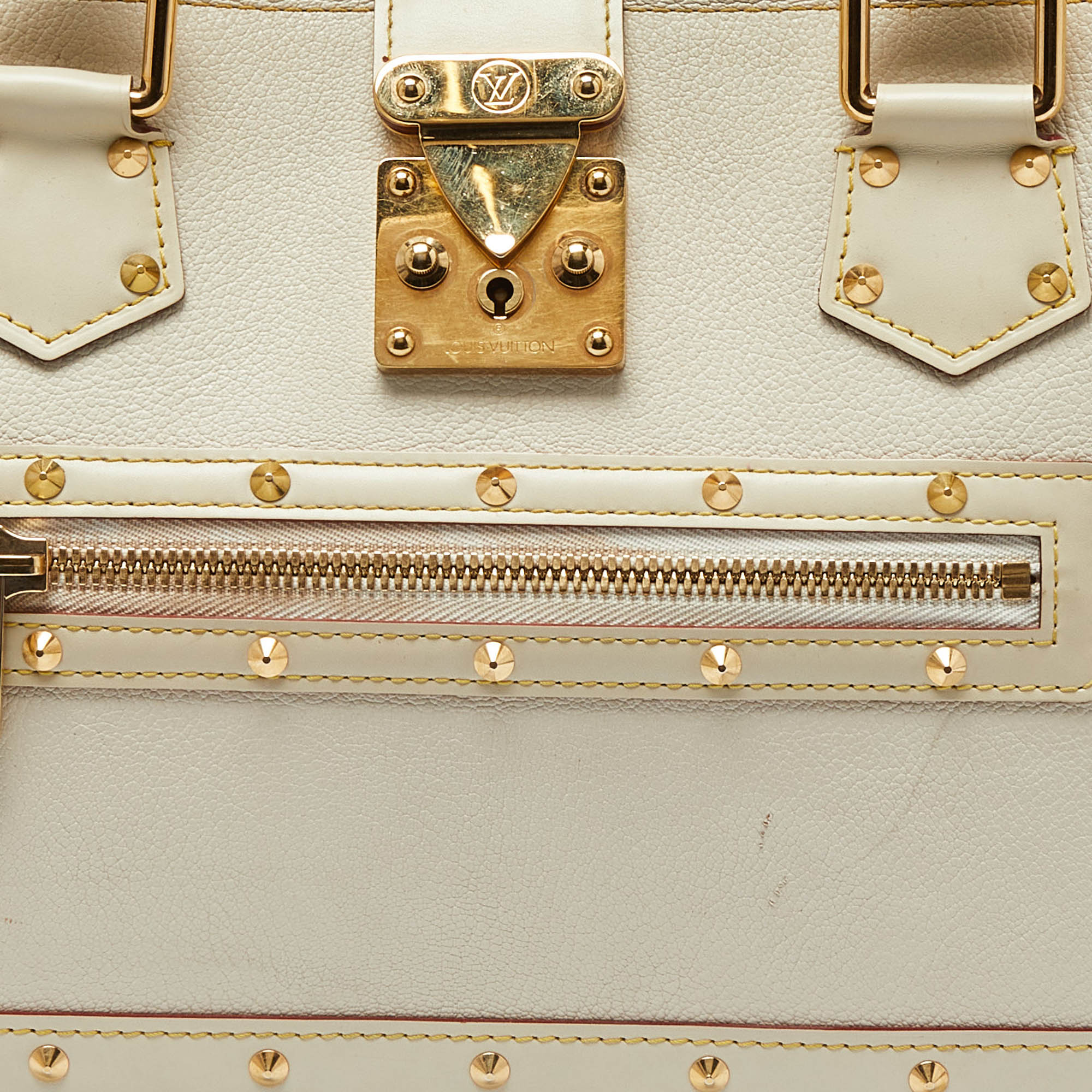 Louis Vuitton White Suhali Leather Le Fabuleux Bag