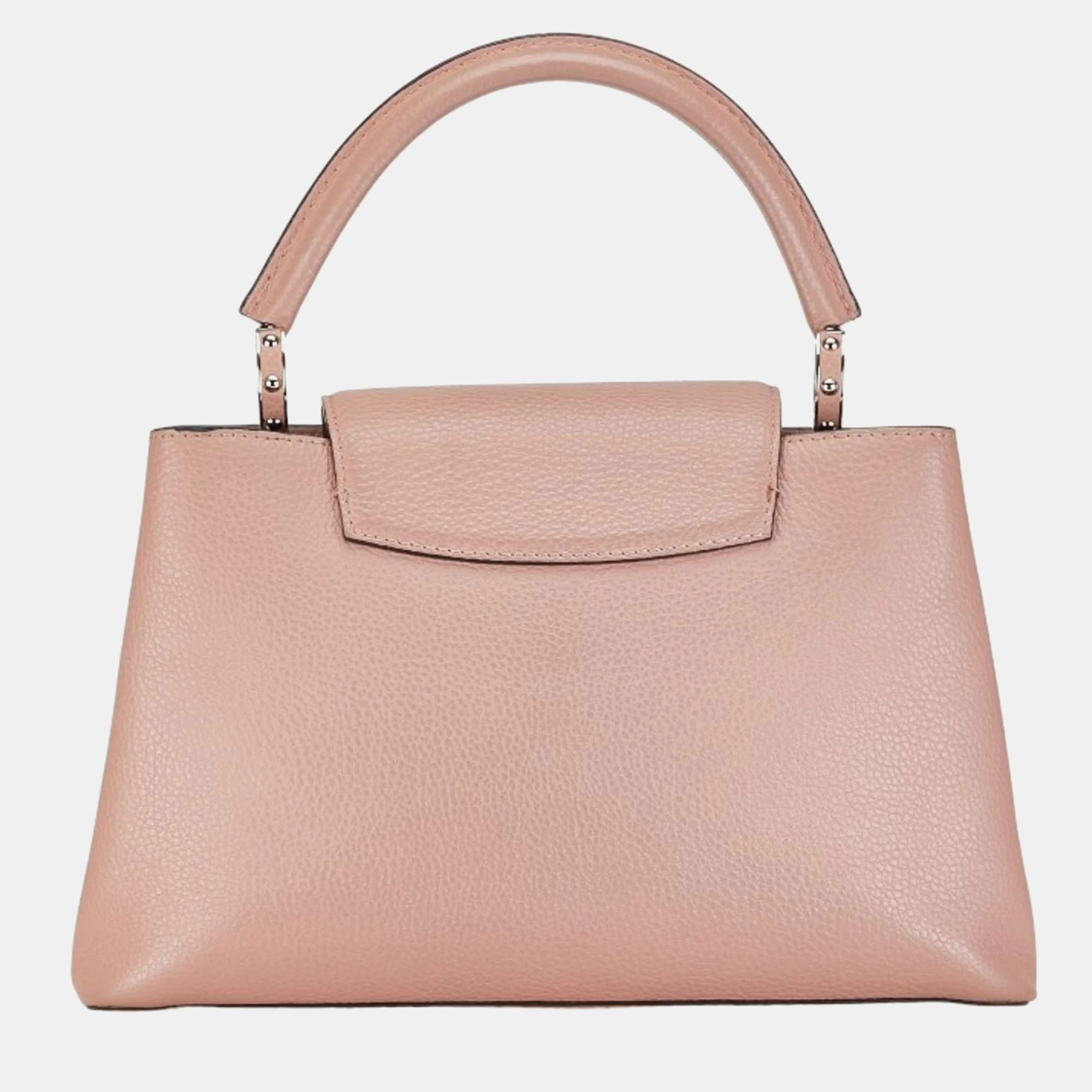 Louis Vuitton Magnolia Pink Taurillon Leather Capucines MM Top Handle Bag