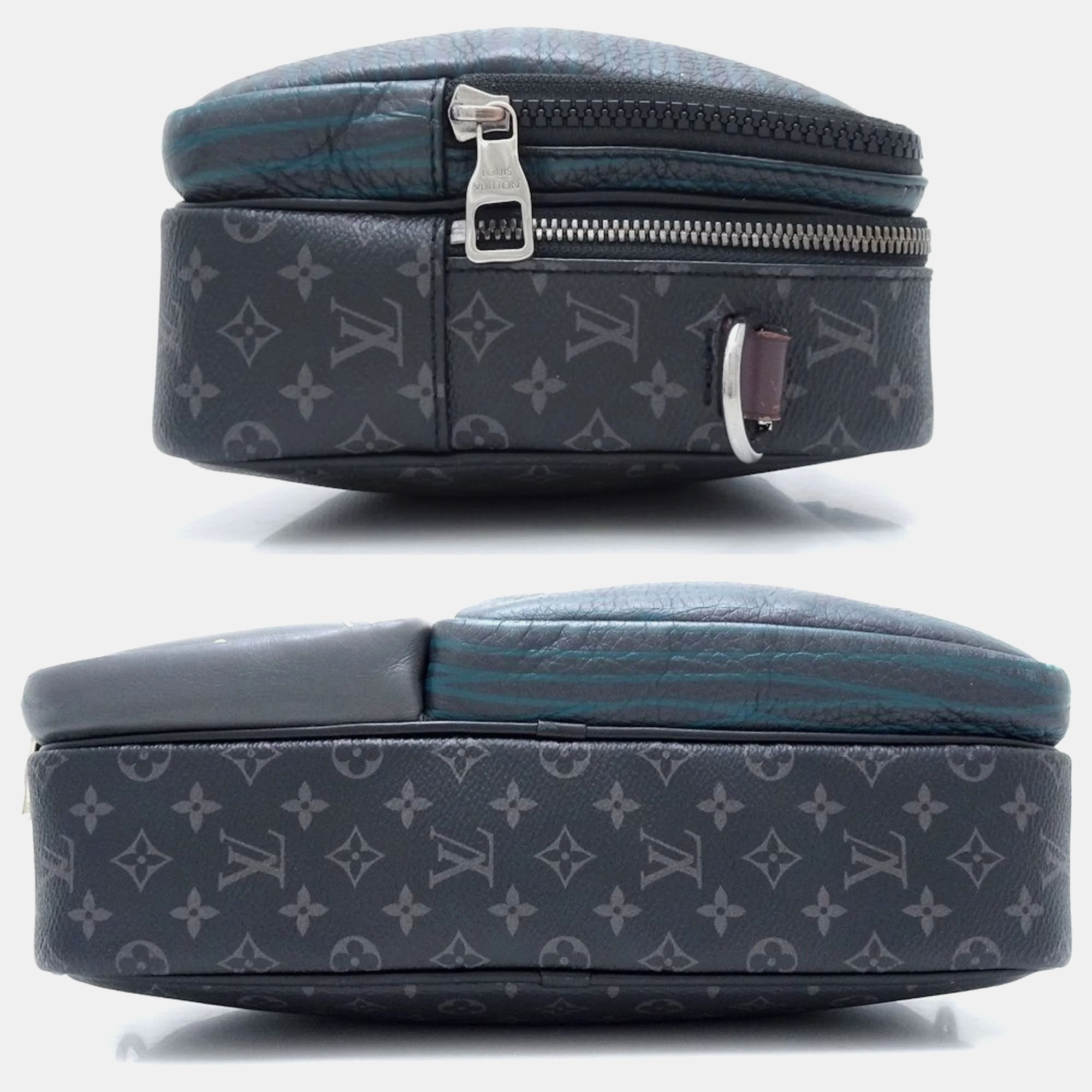 Louis Vuitton Black Canvas And Leather Monogram Eclipse Patchwork Messenger Bag