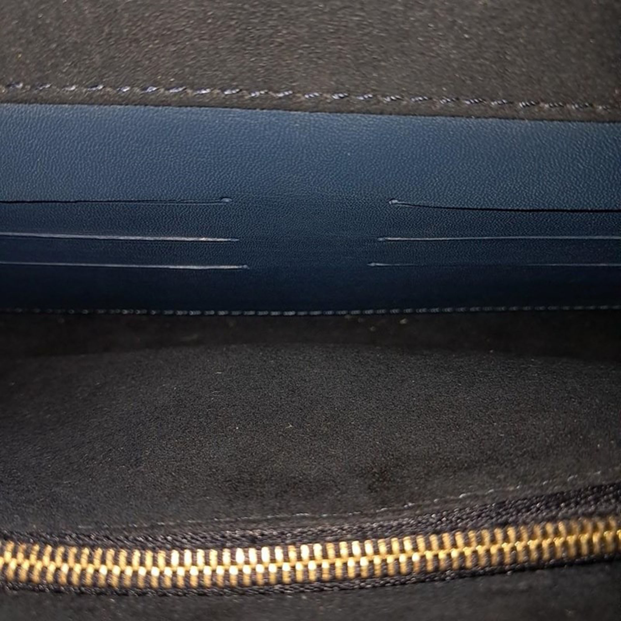 Louis Vuitton Blue Leather Capucines Clutch