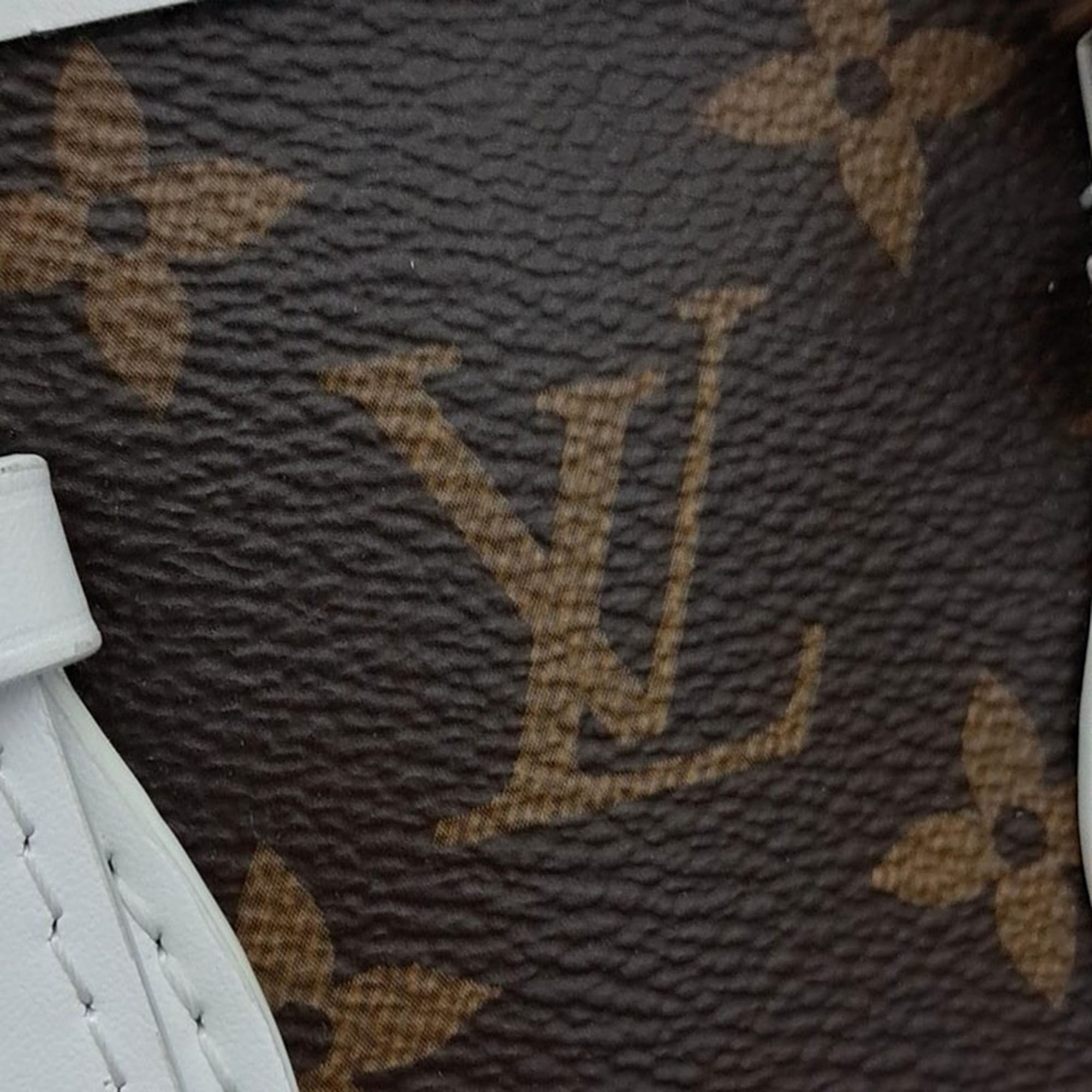 Louis Vuitton Brown/White Monogram Canvas Nano Bucket Bag