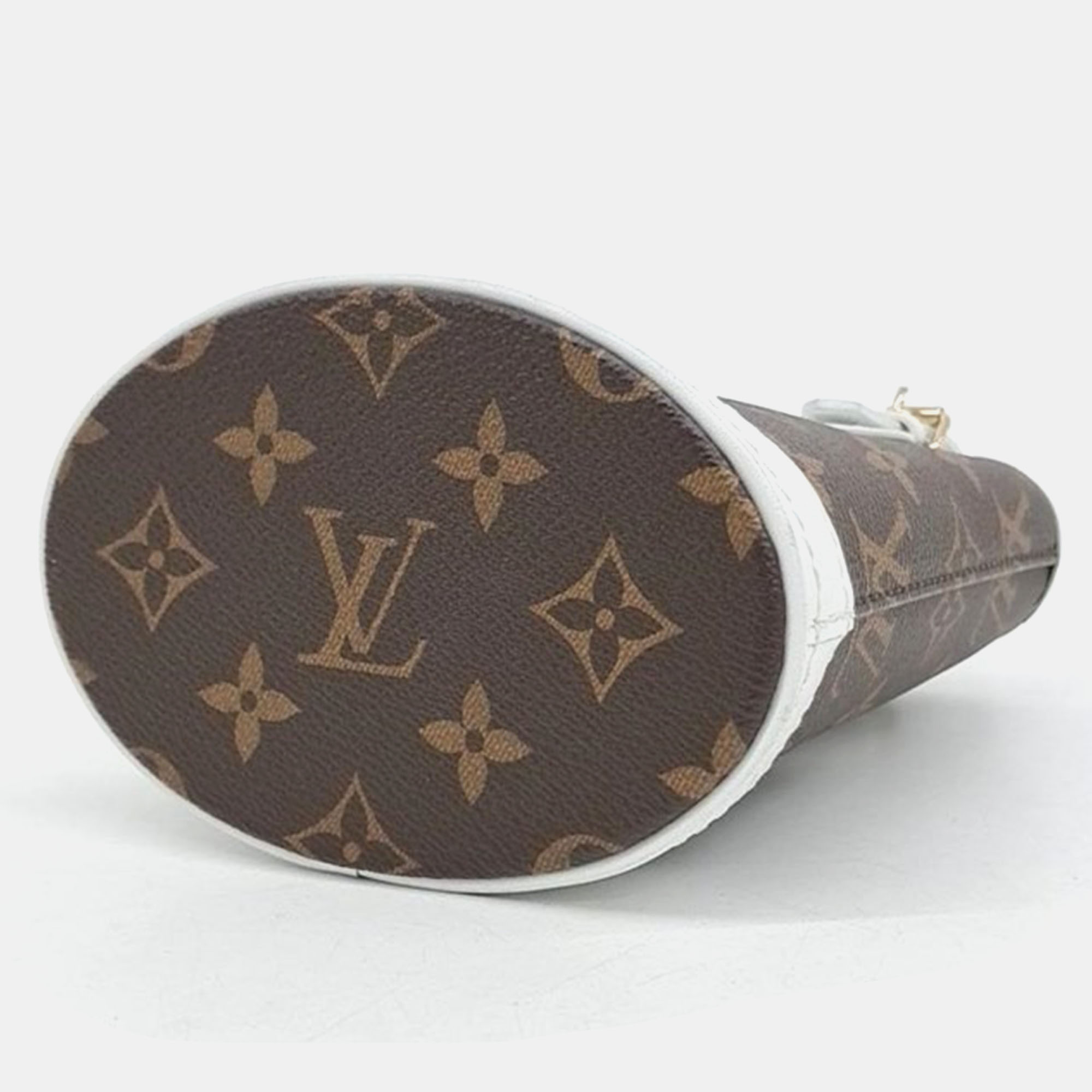 Louis Vuitton Brown/White Monogram Canvas Nano Bucket Bag