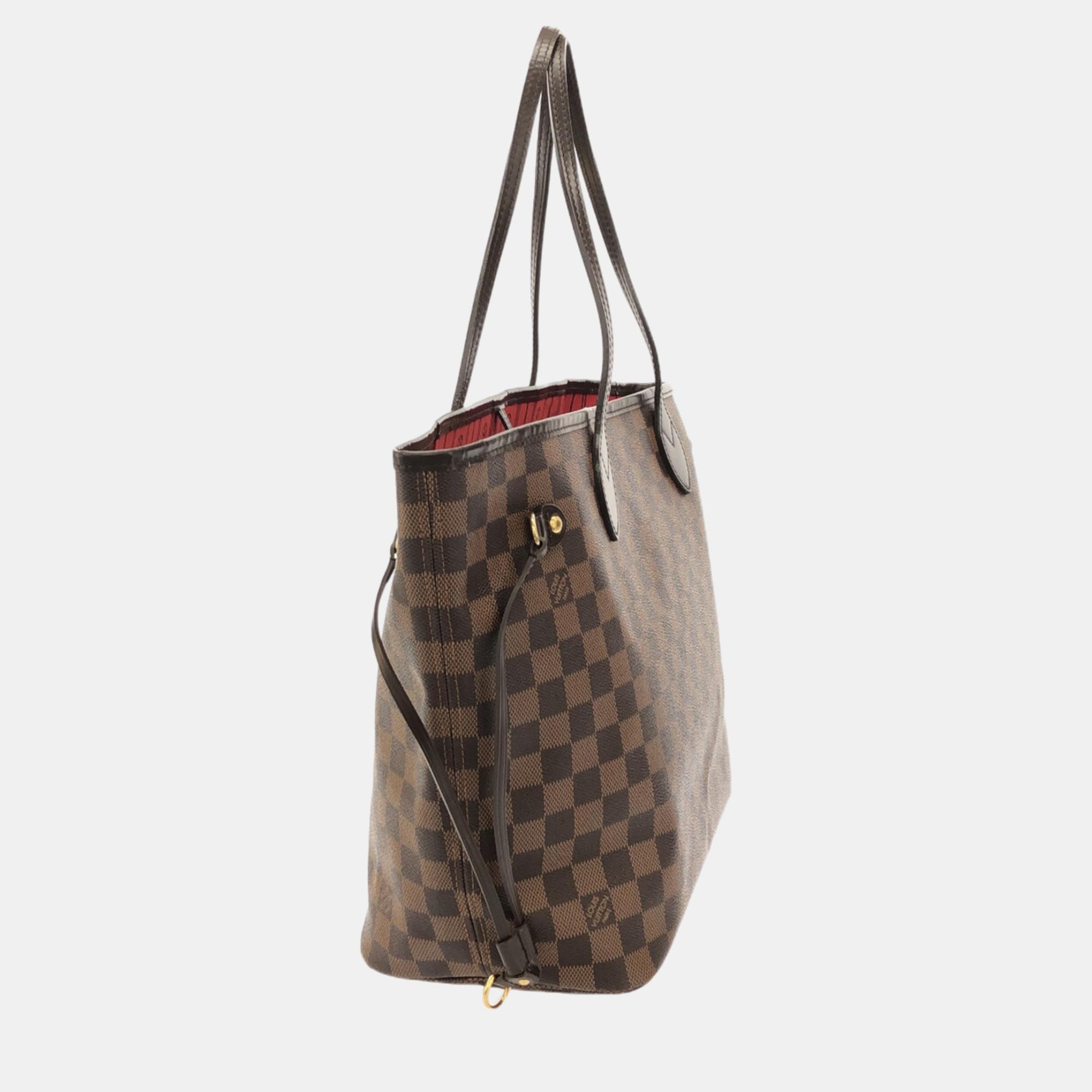 Louis Vuitton Brown Damier Ebene Neverfull MM