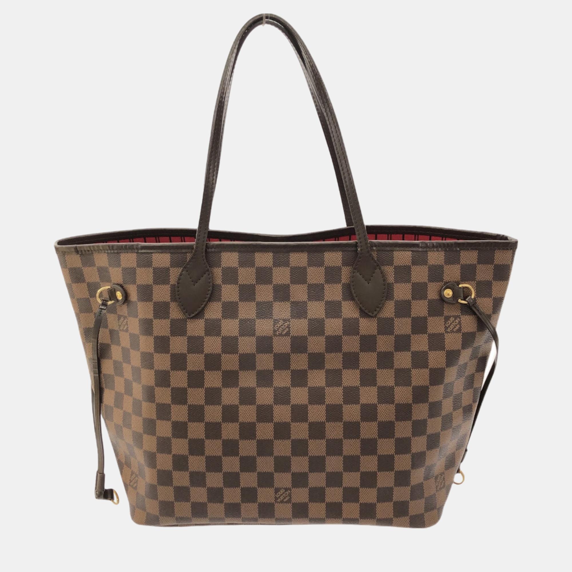 Louis Vuitton Brown Damier Ebene Neverfull MM