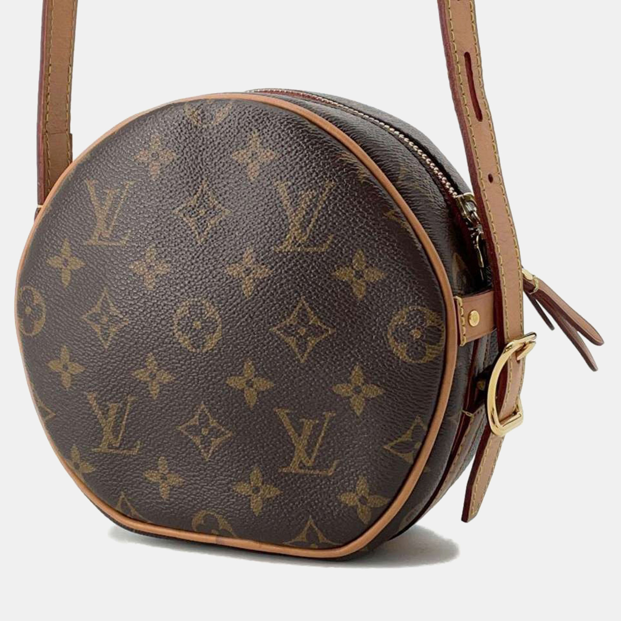 Louis Vuitton Brown Monogram Canvas And Leather Boite Chapeau Souple Shoulder Bag