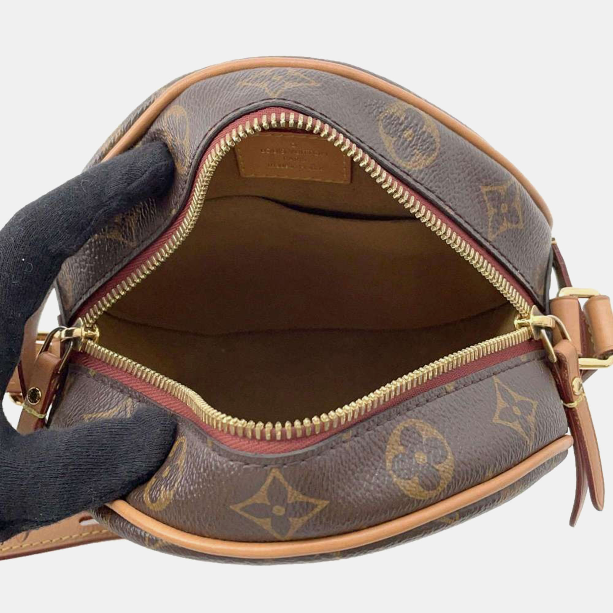 Louis Vuitton Brown Monogram Canvas And Leather Boite Chapeau Souple Shoulder Bag