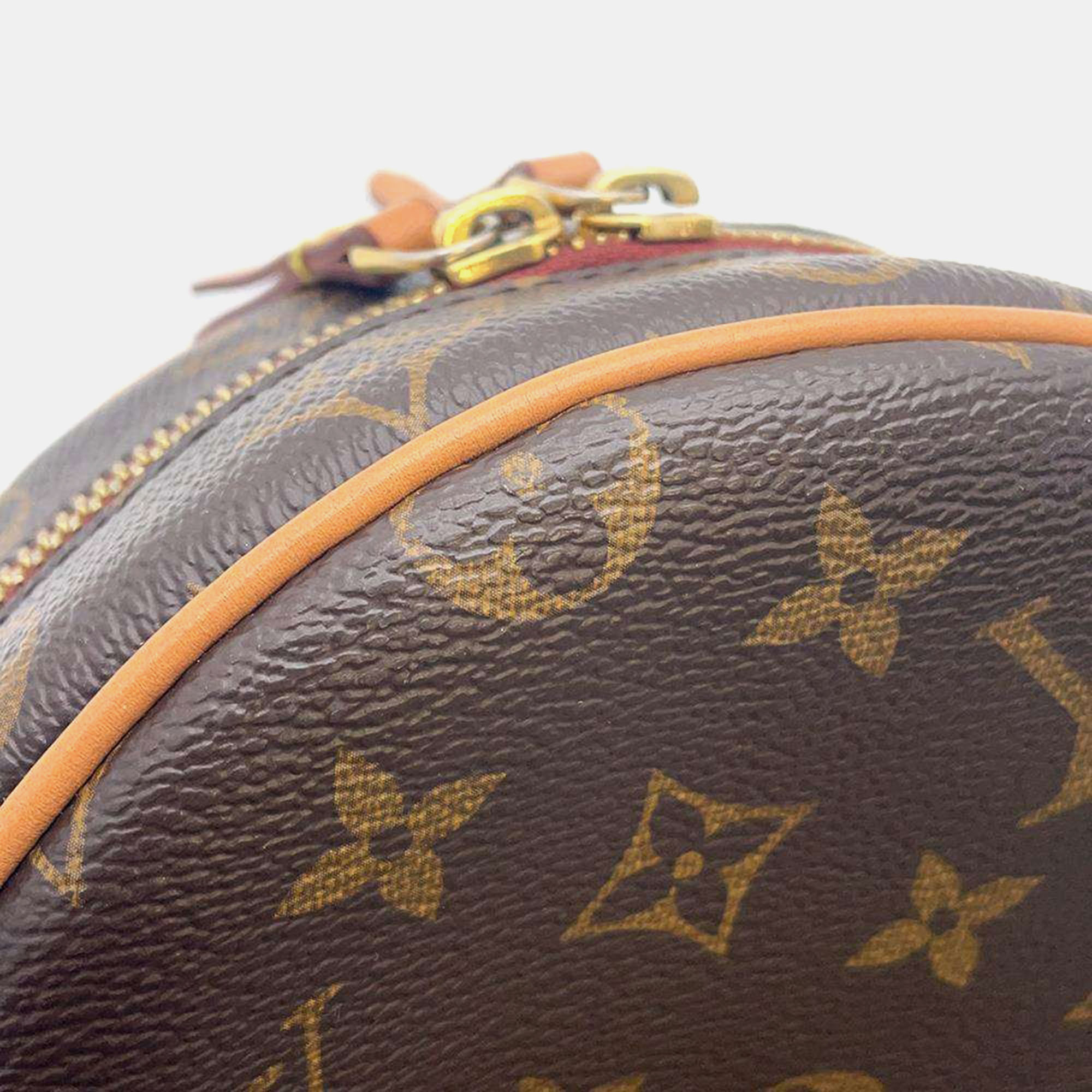 Louis Vuitton Brown Monogram Canvas And Leather Boite Chapeau Souple Shoulder Bag