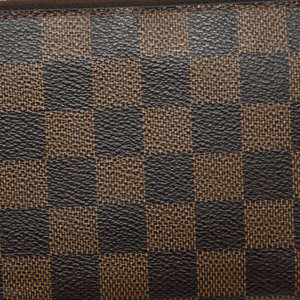 Louis Vuitton Damier Ebene Canvas Zippy Wallet