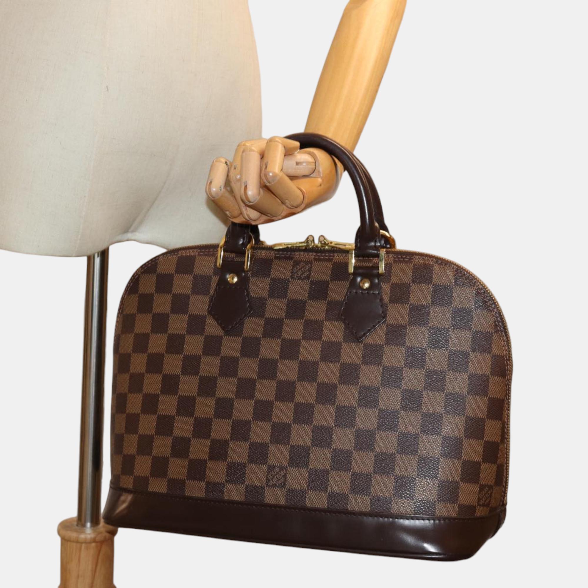 Louis Vuitton Brown Damier Ebene Canvas Alma Handbag