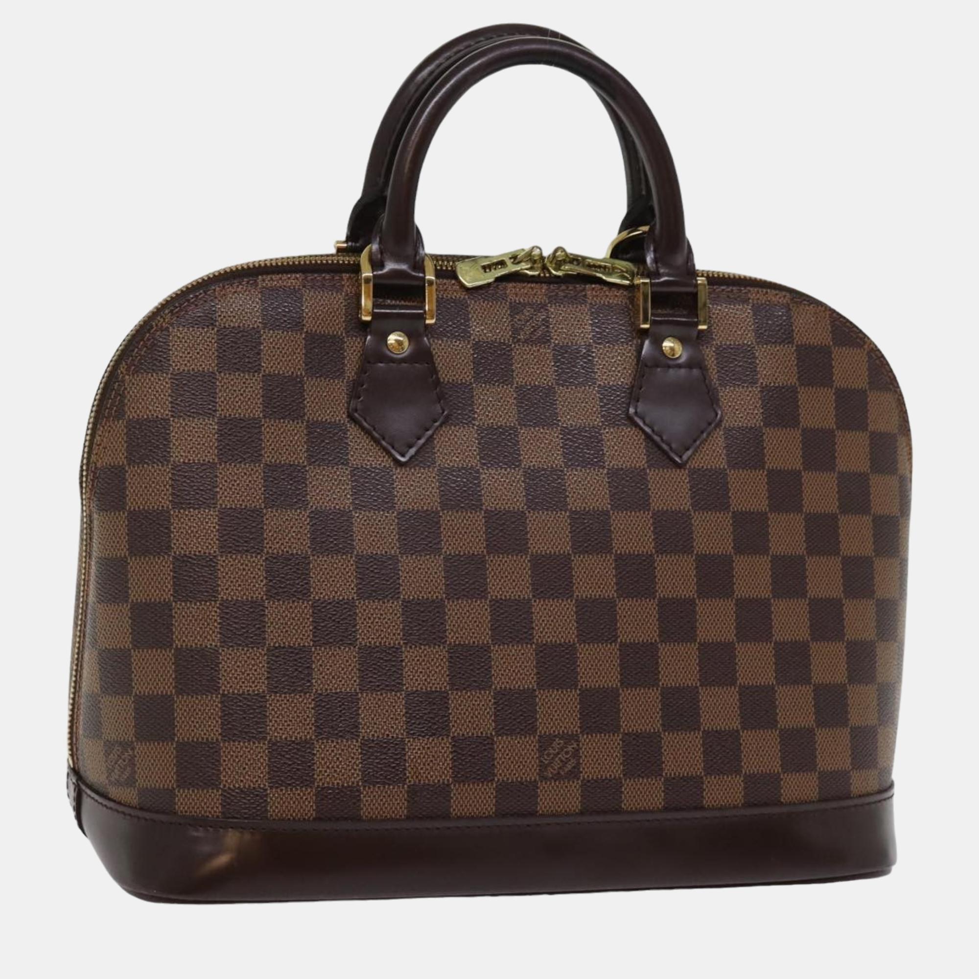 Louis Vuitton Brown Damier Ebene Canvas Alma Handbag