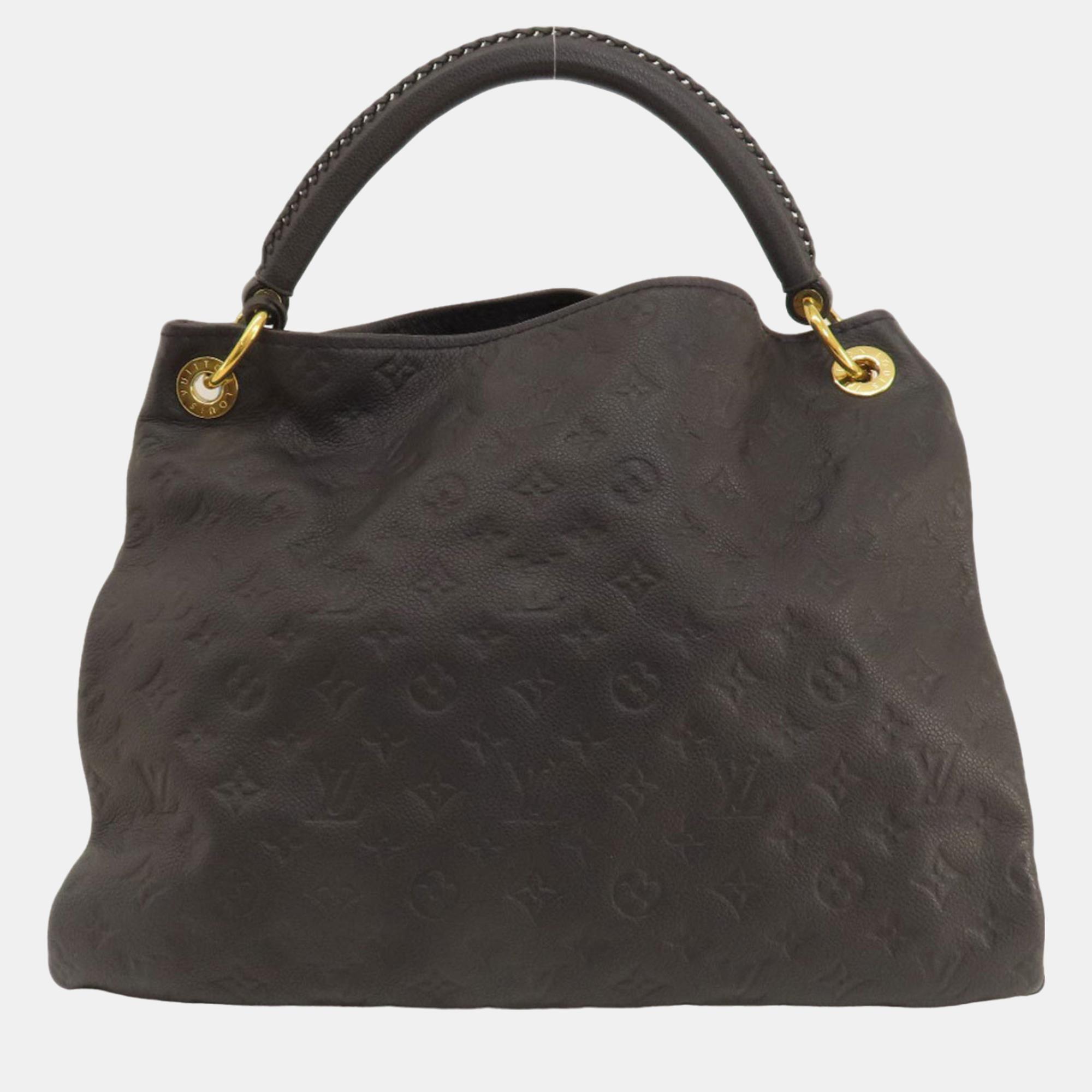 Louis Vuitton Black Monogram Empreinte Leather Artsy MM Shoulder Bag