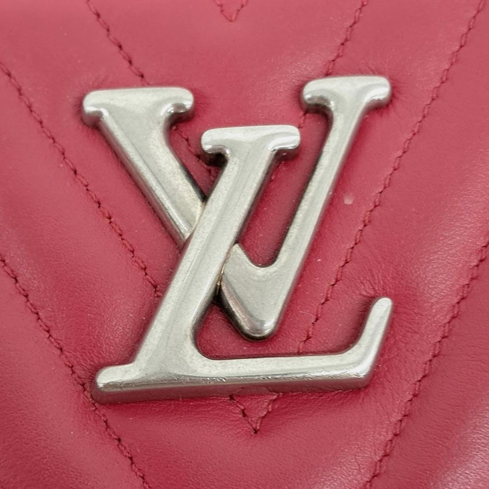 Louis Vuitton Red Leather New Wave Pouch