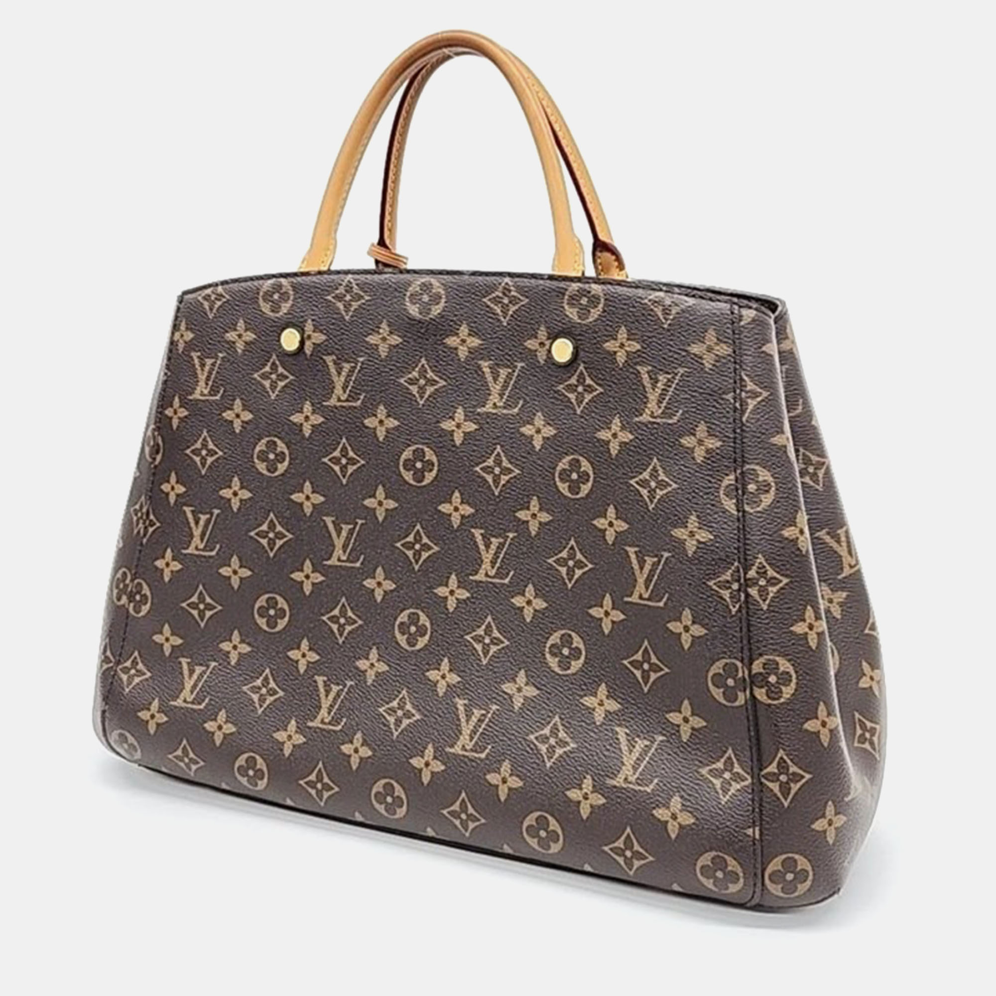 Louis Vuitton Brown Monogram Canvas Montaigne GM Satchel Bag