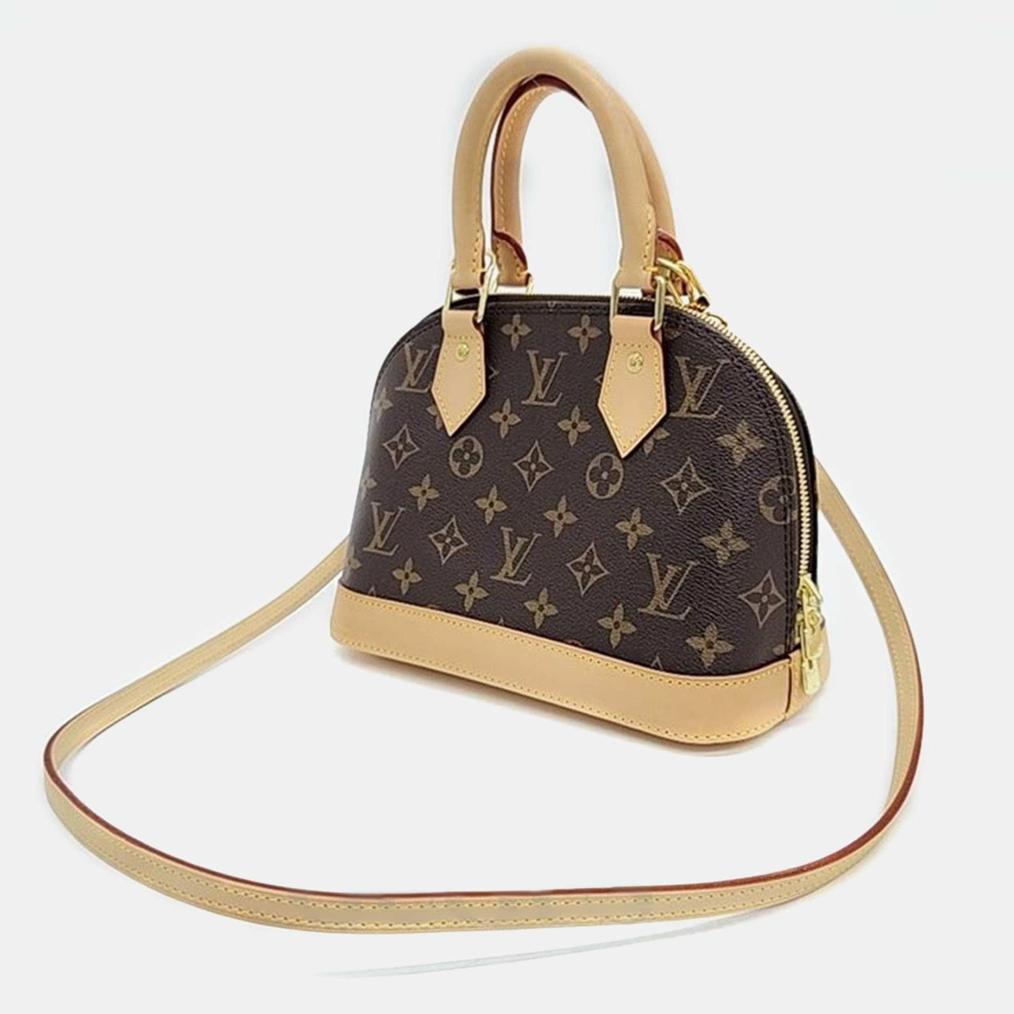 Louis Vuitton Brown Monogram Canvas Alma BB Top Handle Bag