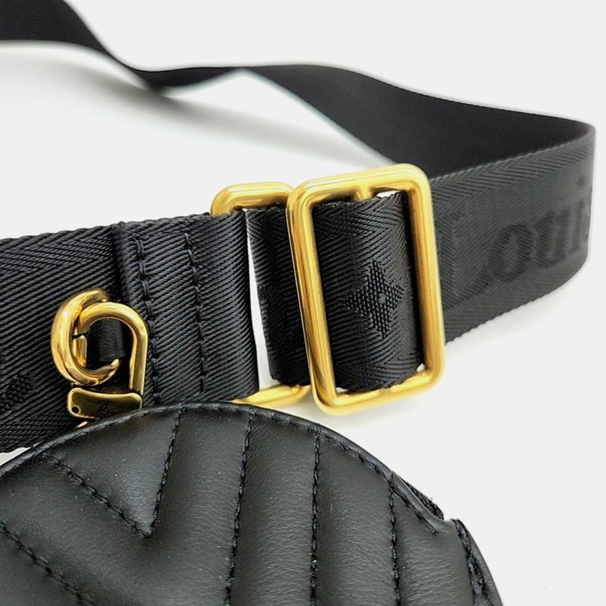 Louis Vuitton Black Leather New Wave Crossbody Bag