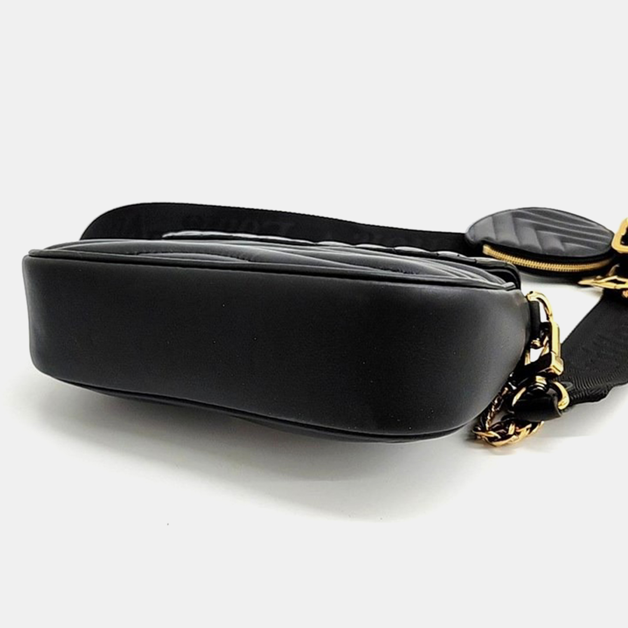 Louis Vuitton Black Leather New Wave Crossbody Bag