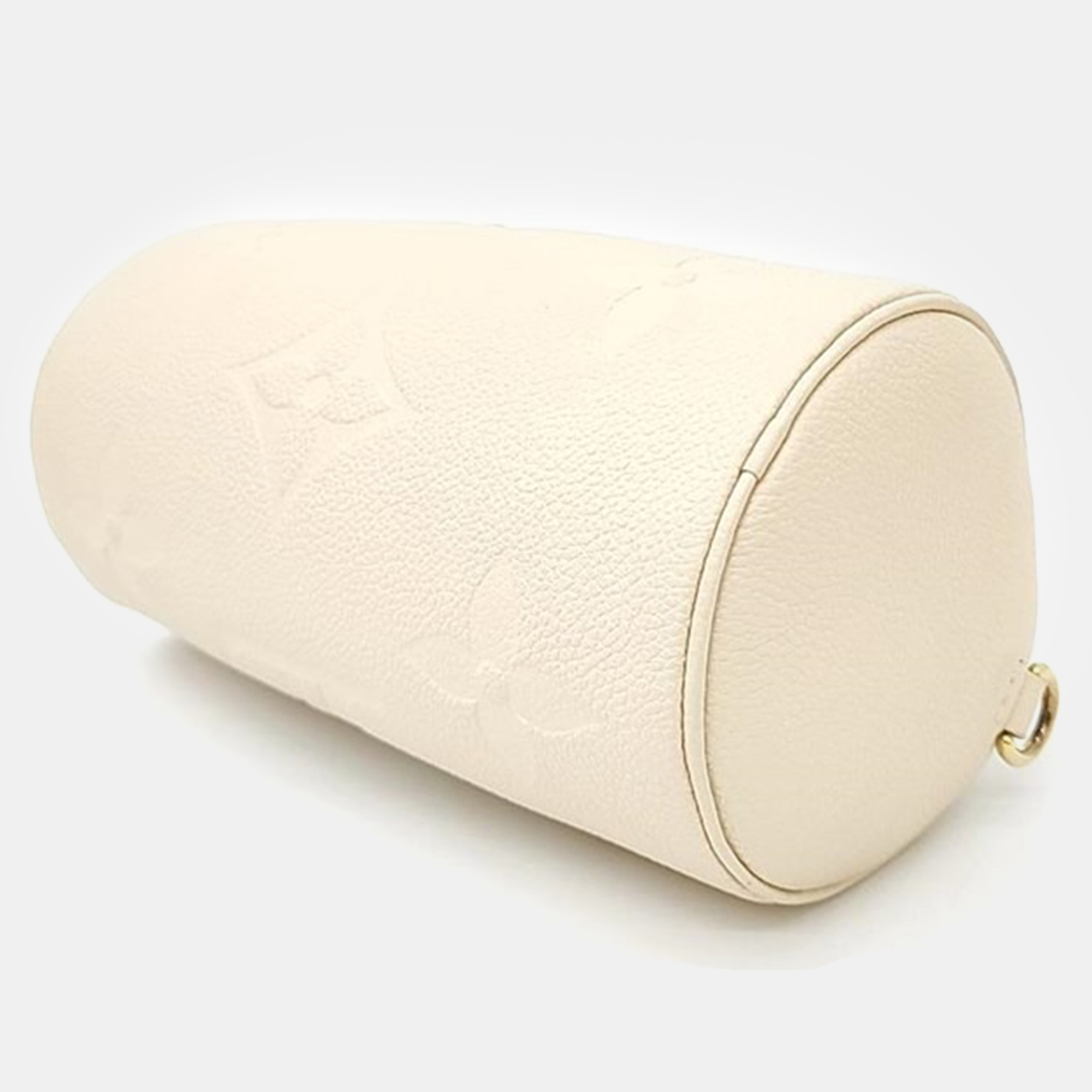 Louis Vuitton Cream Leather Empreinte Papillon BB Handbag