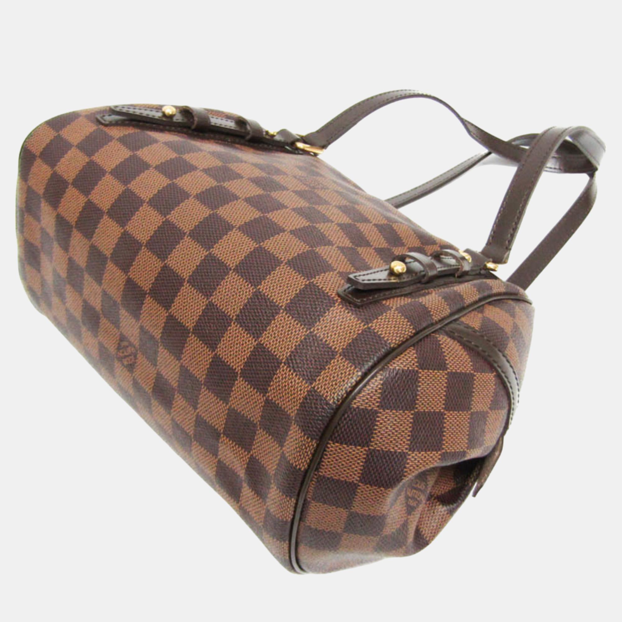 Louis Vuitton Brown Damier Ebene Canvas Rivington GM Satchel