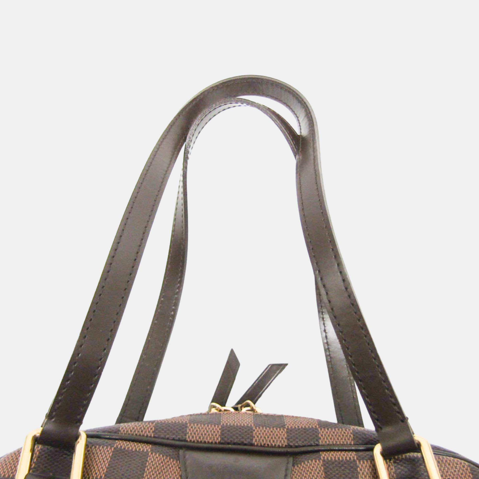 Louis Vuitton Brown Damier Ebene Canvas Rivington GM Satchel