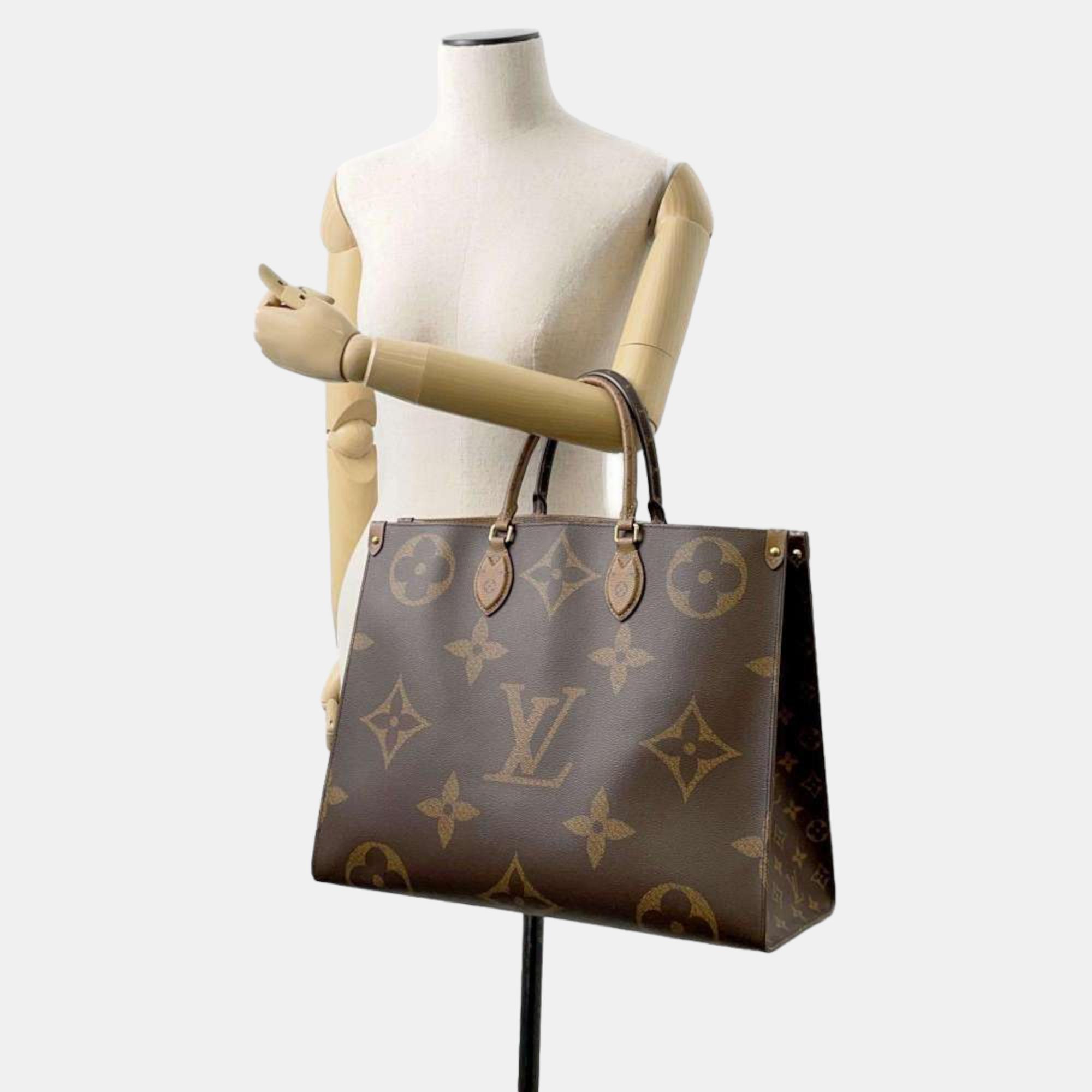 Louis Vuitton Brown Monogram Reverse Canvas Onthego GM Bag