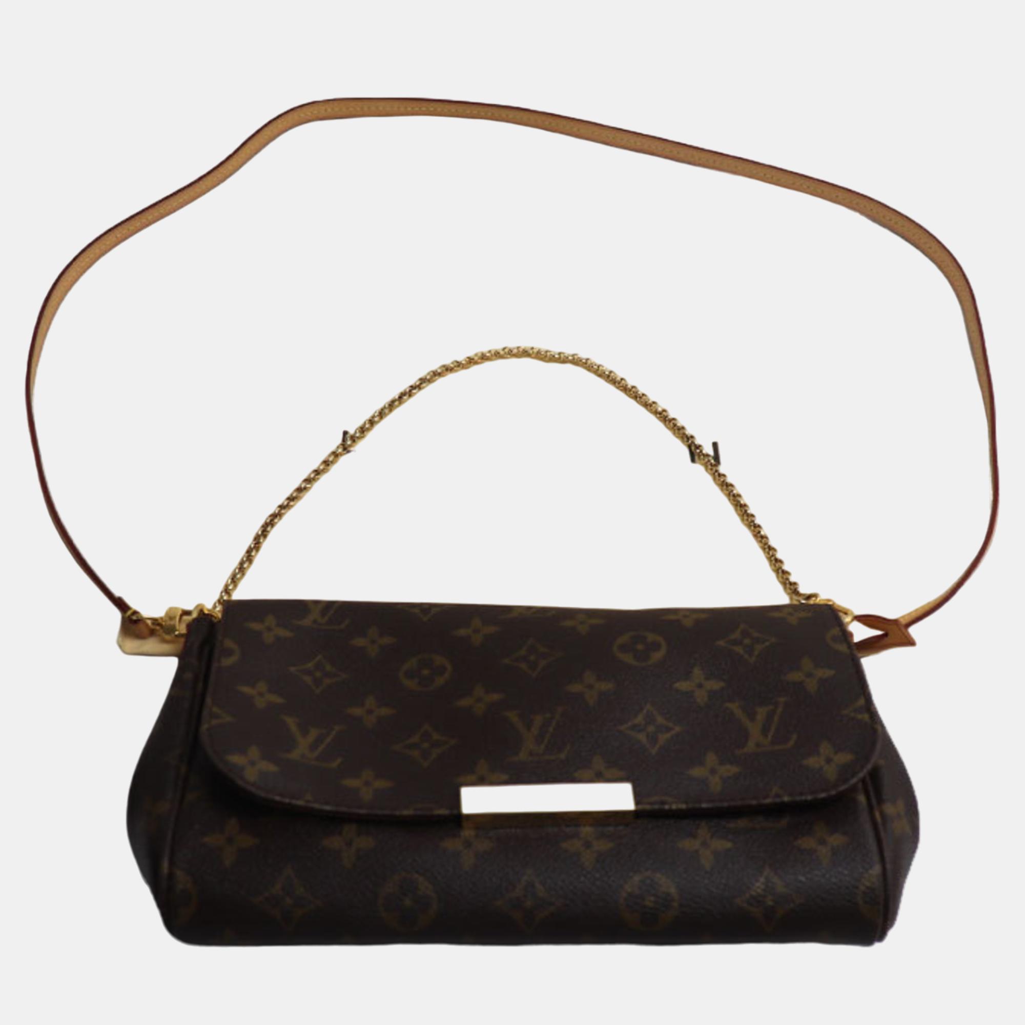 Louis Vuitton Brown Canvas Medium Favorite MM Shoulder Bags