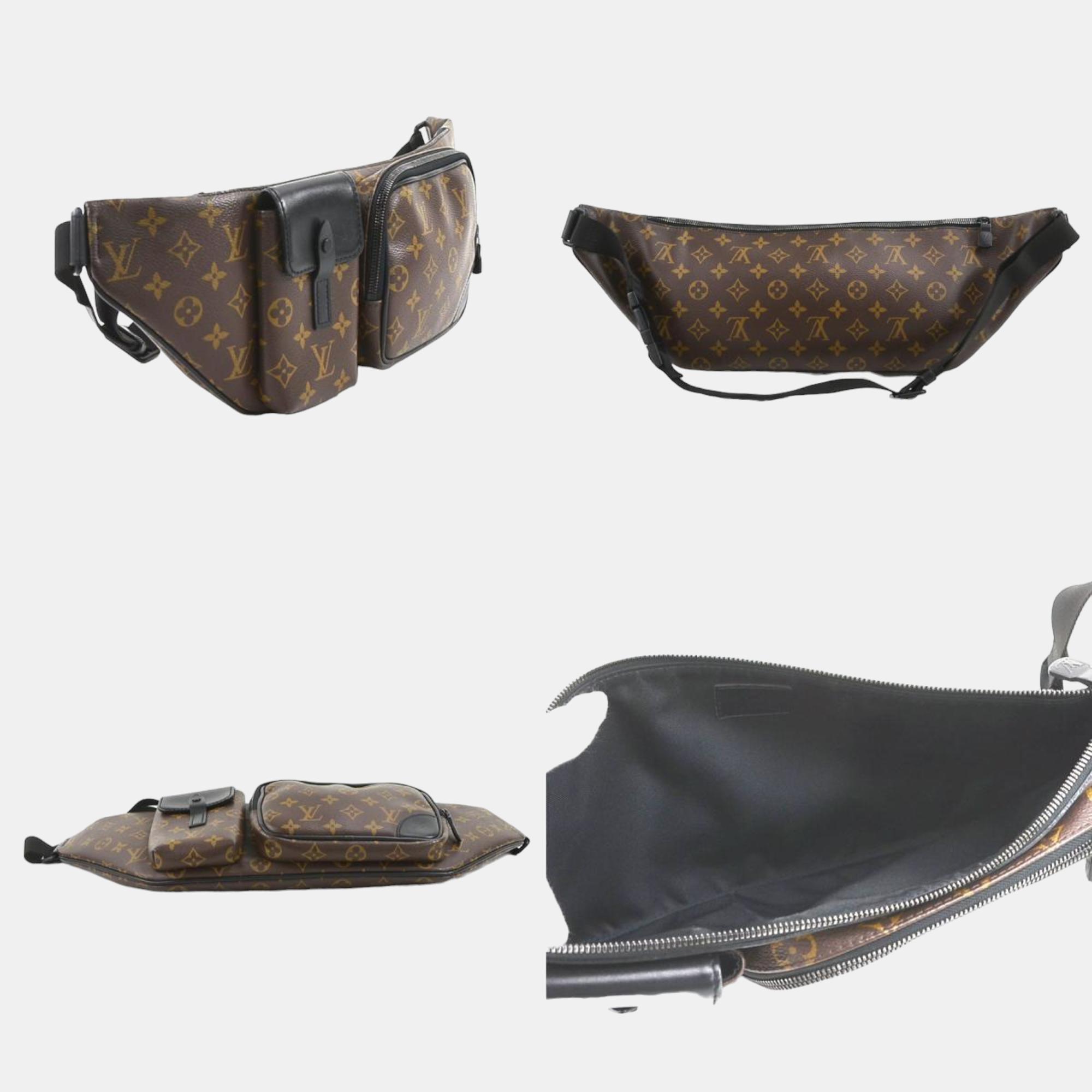 Louis Vuitton Brown Monogram Macassar Christopher Bumbag