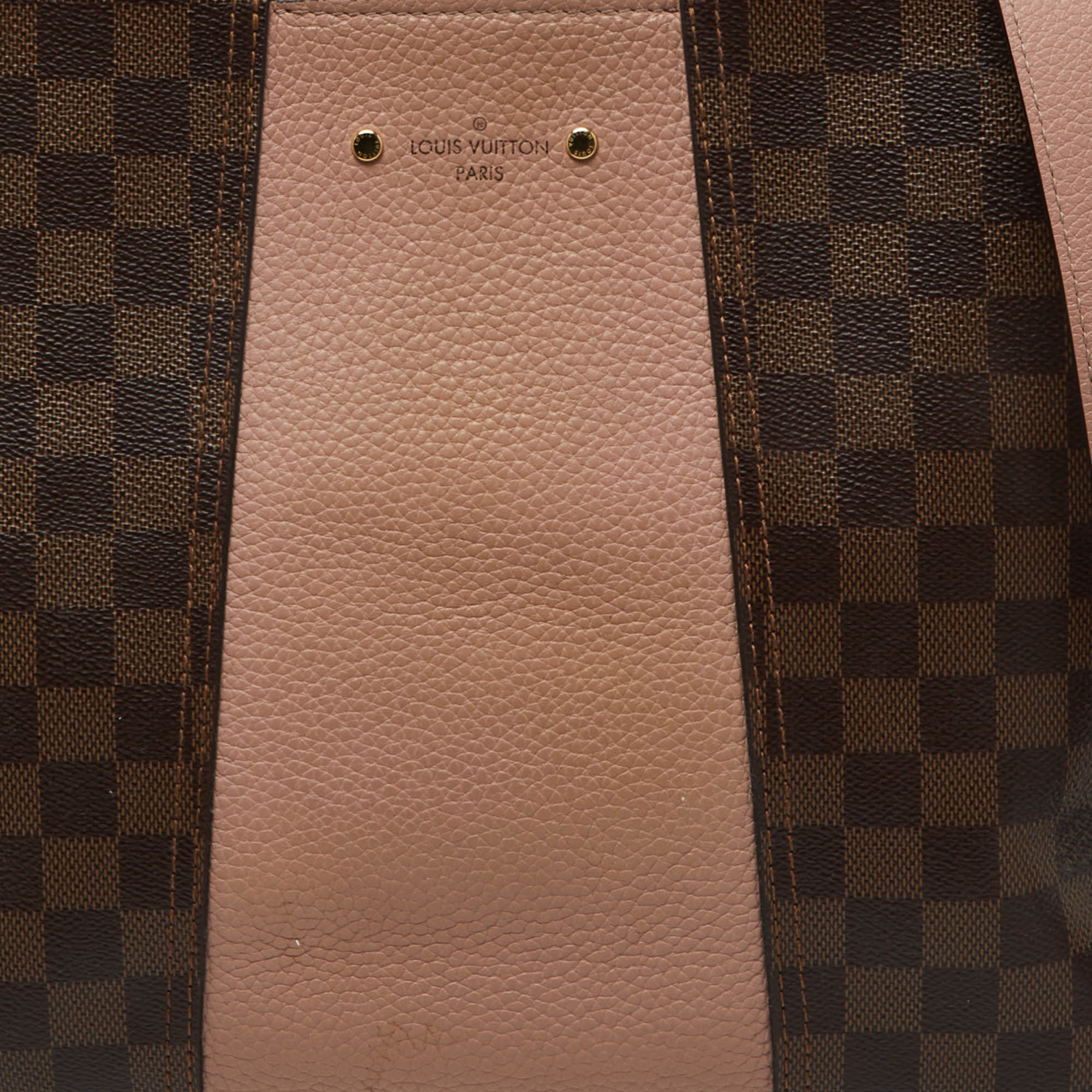 Louis Vuitton Magnolia Damier Ebene Canvas And Taurillon Leather Jersey Bag