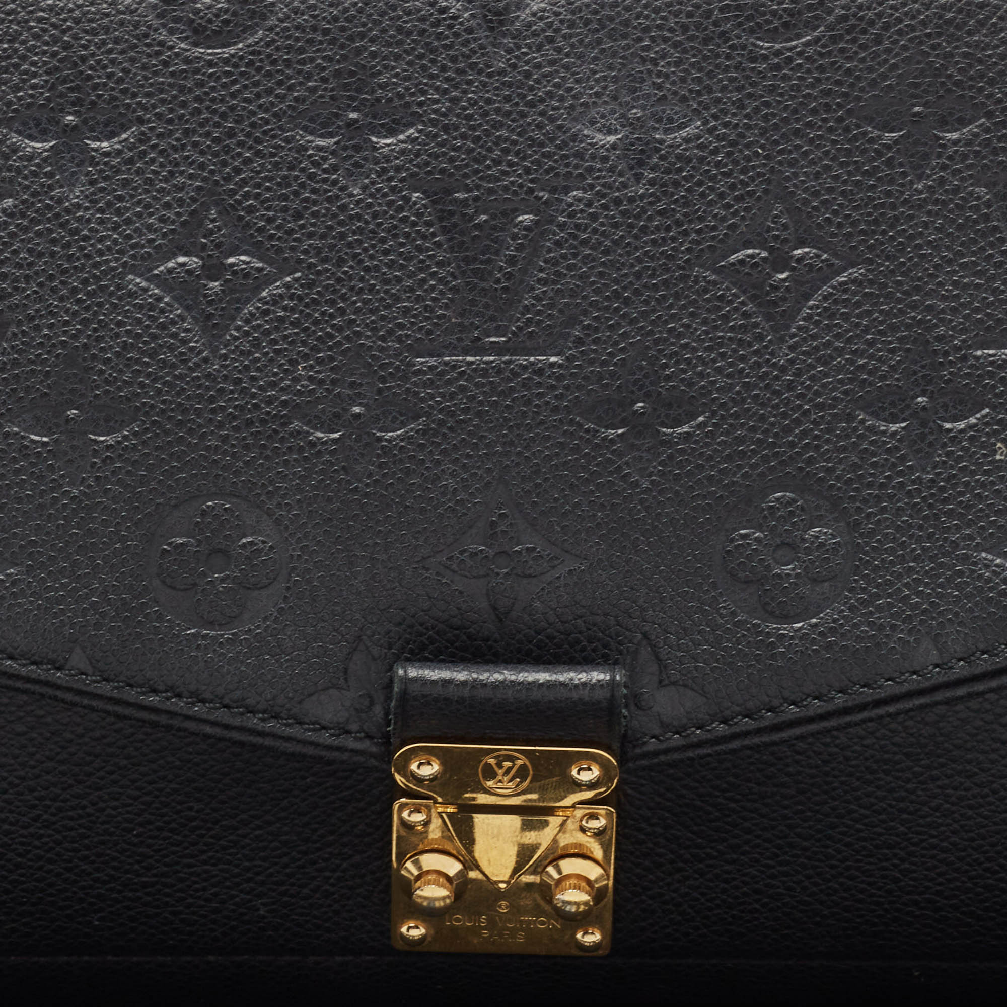 Louis Vuitton Black Monogram Empreinte Leather Saint Germain PM Bag