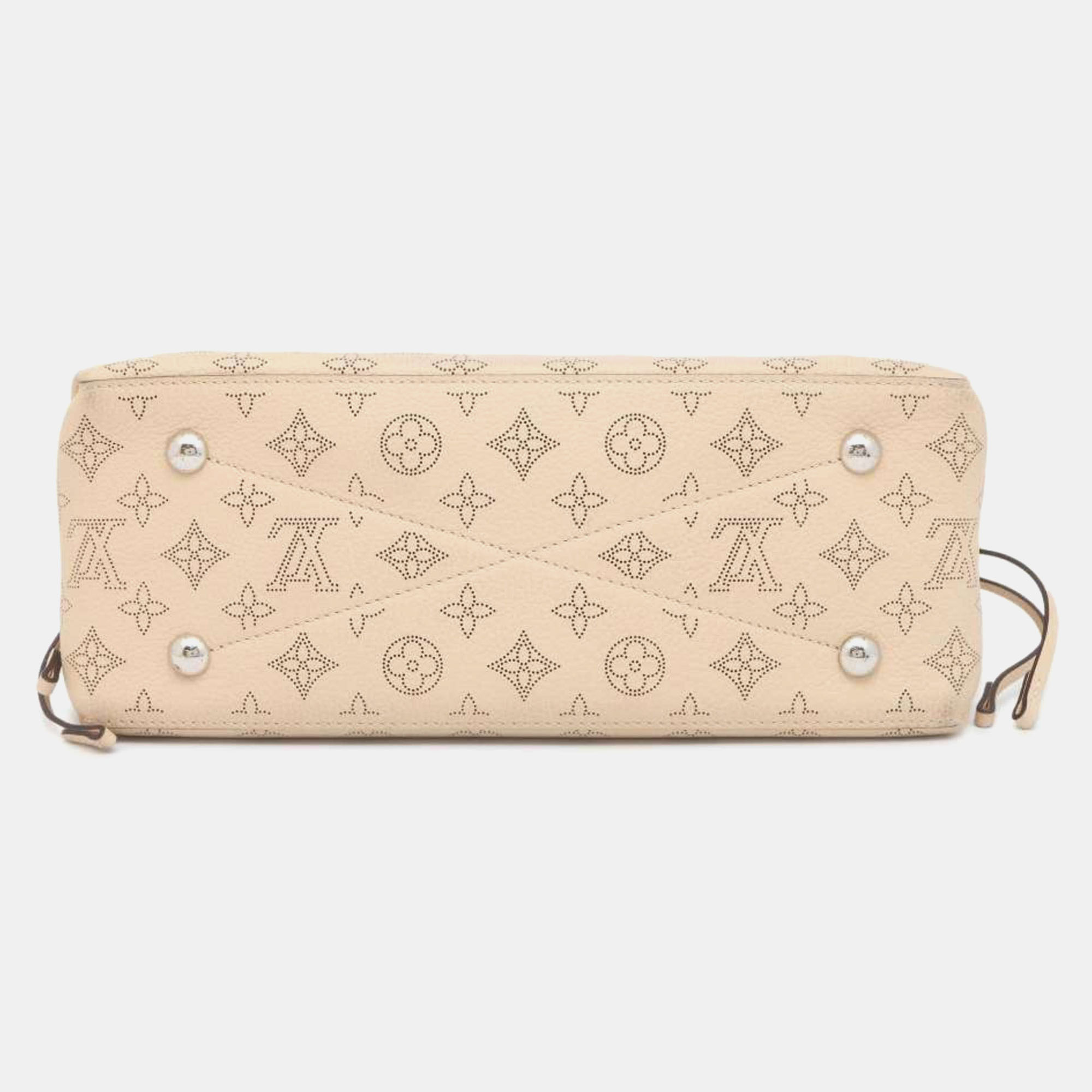 Louis Vuitton Cream Monogram Mahina Leather Bella Shoulder Bag