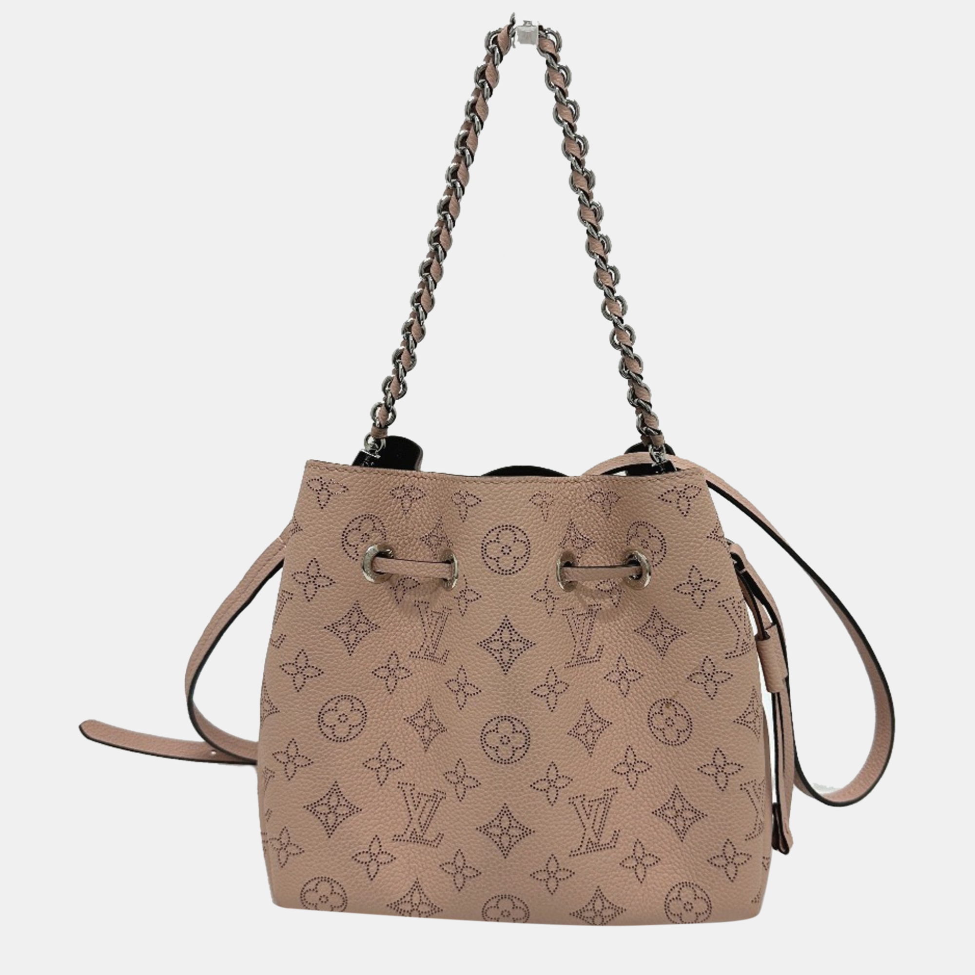 Louis Vuitton Magnolia Pink Mahina Monogram Leather Bella Tote Bag